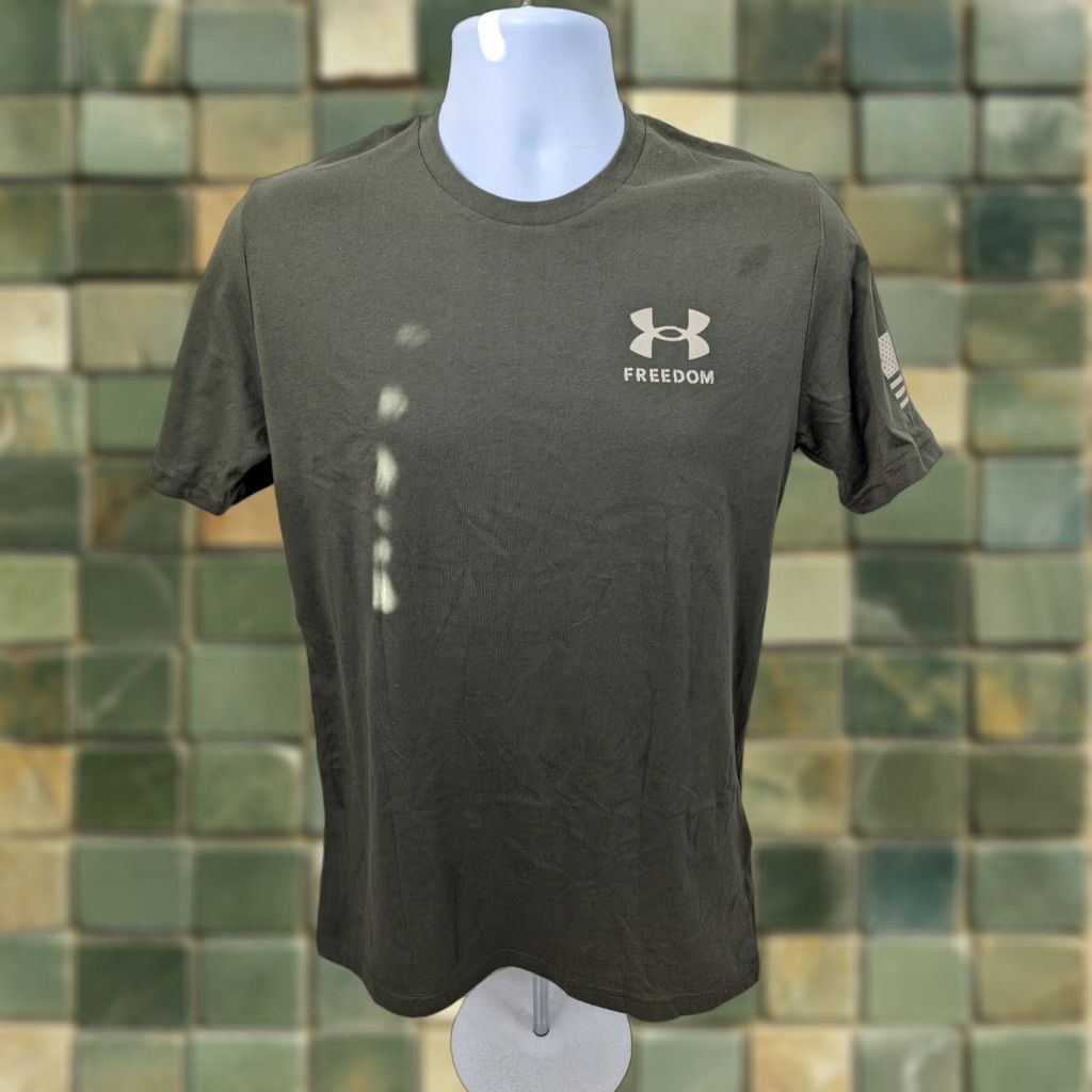 Under Armour UNDER ARMOUR Freedom T Shirt Mens Small Green Short Sleeve USA America NEW T8S Size US S / EU 44-46 / 1 - 1 Thumbnail