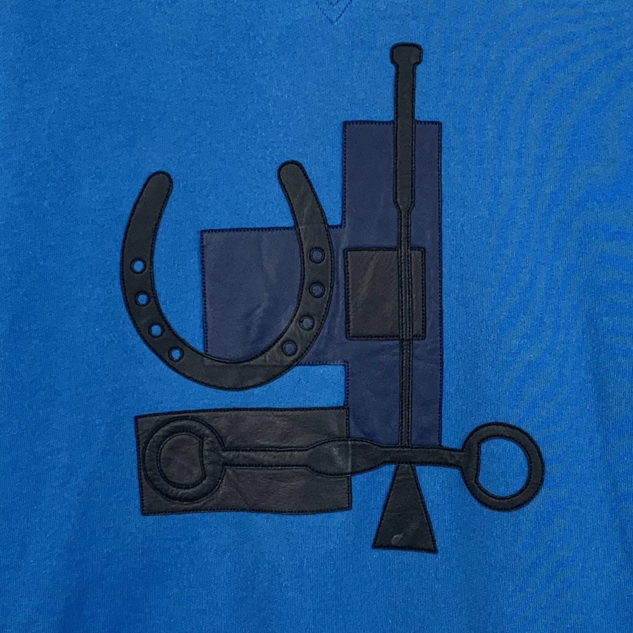 Hermes Hermes Mechanical Pattern Leather Splicing Sweatshirt K26WX Size US M / EU 48-50 / 2 - 4 Thumbnail