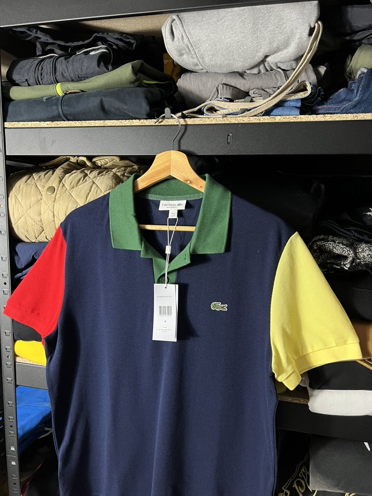 Lacoste Lacoste Multicolor Polo Shirt Regular Fit – Size M (FR 4) Size US M / EU 48-50 / 2 - 6 Thumbnail