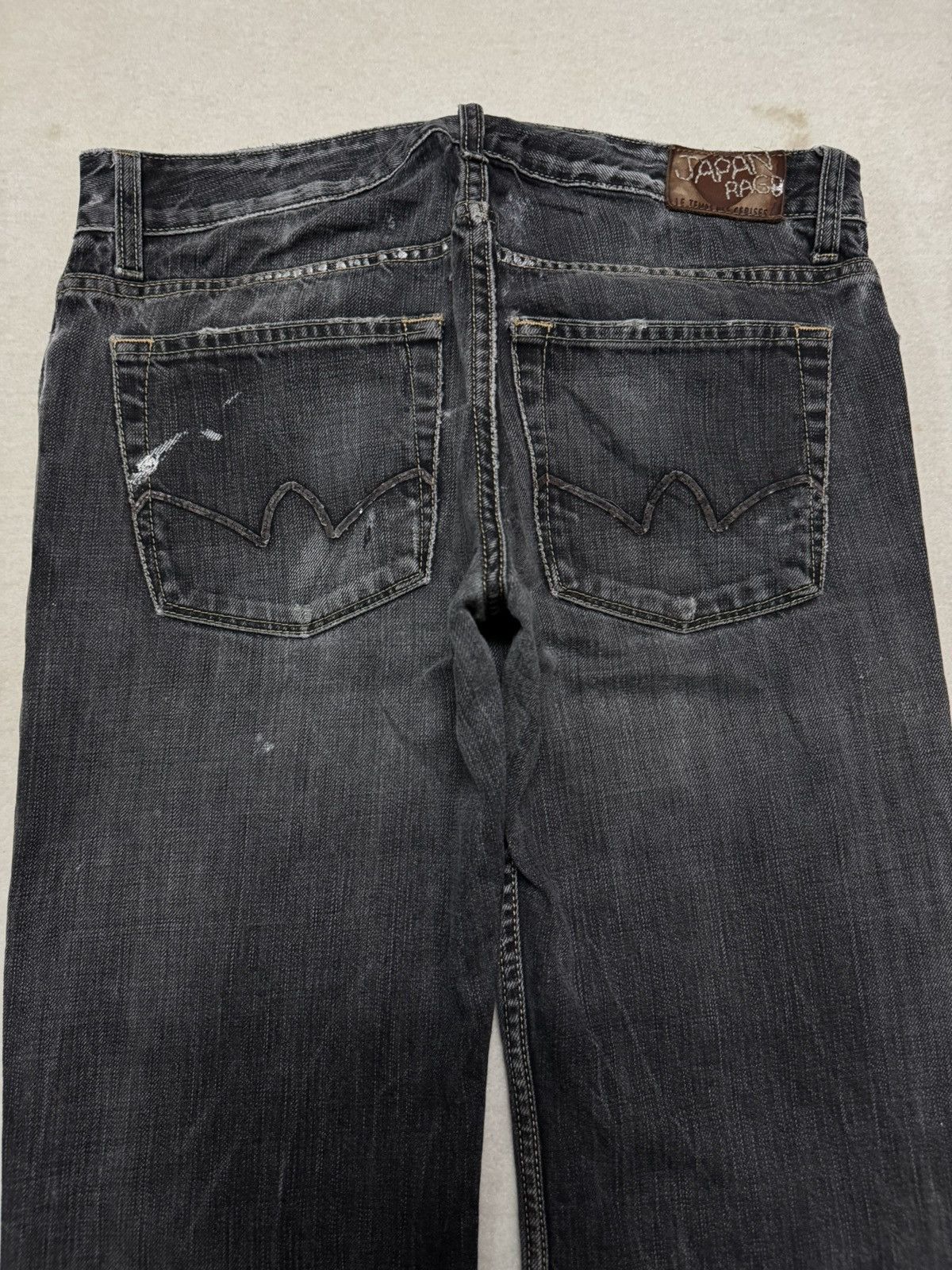 If Six Was Nine VINTAGE 1990s JAPAN RAGS FLARED GRUNGE CRAZY DISTRESS FADES Size US 32 / EU 48 - 14 Thumbnail