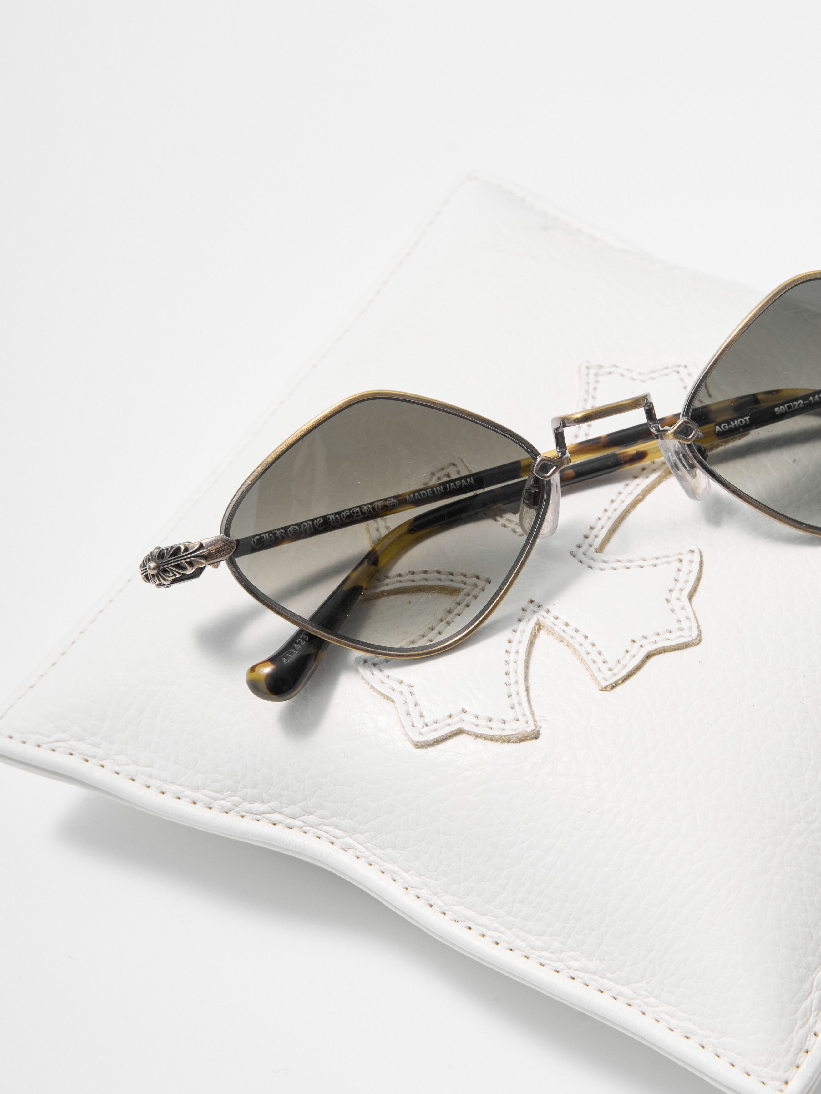 Chrome Hearts CHROME HEARTS DIAMOND DOG Antique Gold/Hollywood Tortoise Size ONE SIZE - 3 Thumbnail