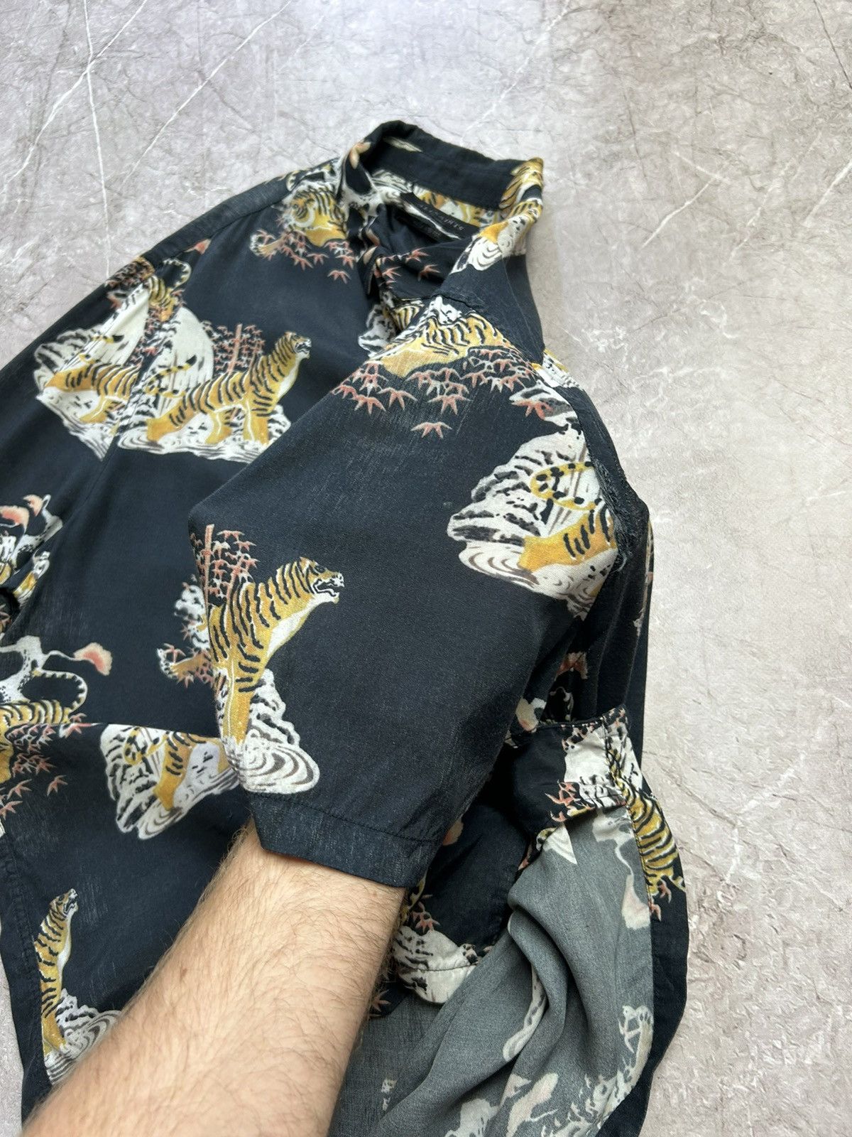 Allsaints Allsaints Tiger crazy Hawaiian shirt Size US XL / EU 56 / 4 - 6 Thumbnail
