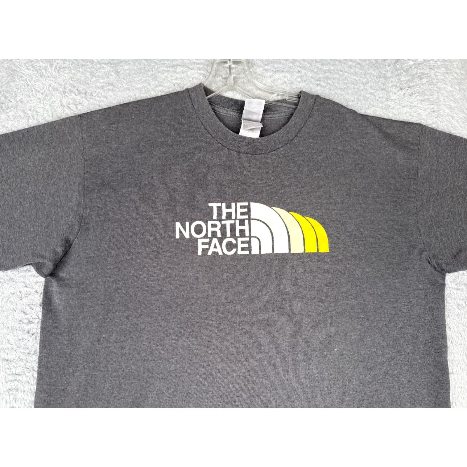 The North Face The North Face Shirt Men L Gray Logo Short Sleeve Crew Neck Cotton Blend Size US L / EU 52-54 / 3 - 4 Thumbnail