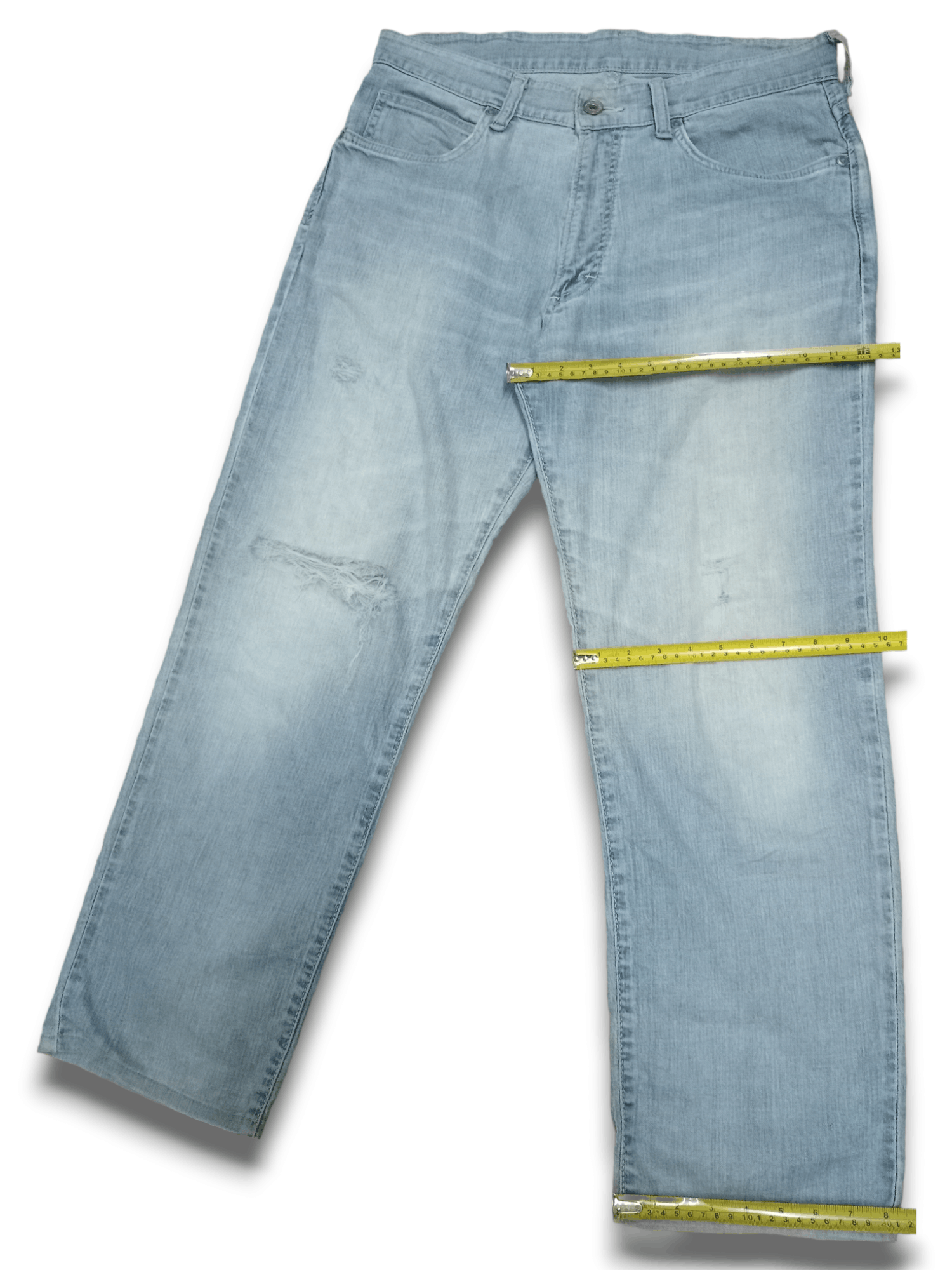 Wrangler SALES 🔥 Vintage Wrangler Light Wash Rip Baggy Denim Pants Size US 34 / EU 50 - 11 Thumbnail
