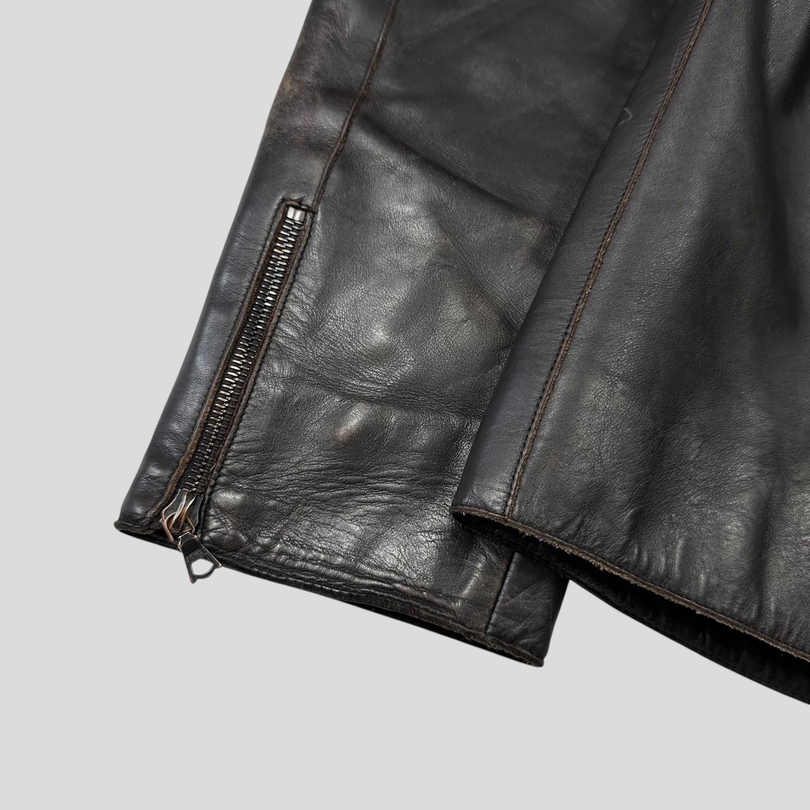 Neil Barrett Neil Barrett AW00 Leather Moto Backpack Jacket - M/L Size US L / EU 52-54 / 3 - 10 Thumbnail
