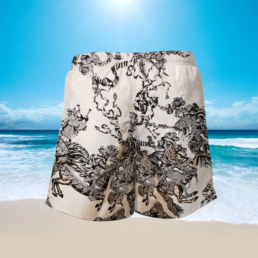 Designer Baroque-Print Shirt - Luxury Men's Summer Shirts Size US 29 - 2 Thumbnail