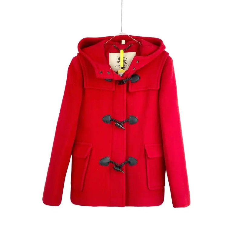 Burberry Burberry Red Wool Women's Coat Size M / US 6-8 / IT 42-44 - 1 Thumbnail