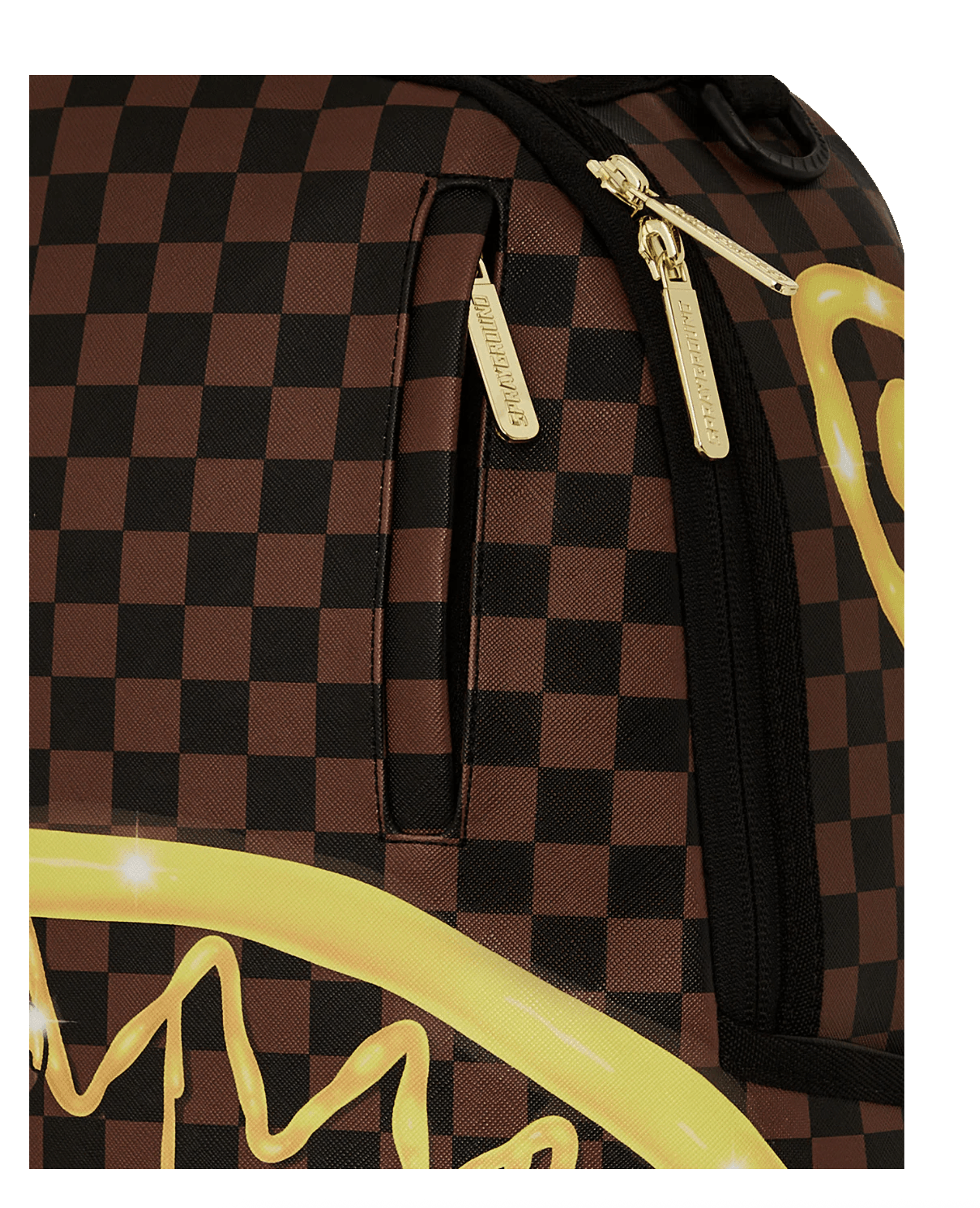 Sprayground Sprayground Richie Rich Paint The Shark Gold Backpack Size ONE SIZE - 7 Thumbnail