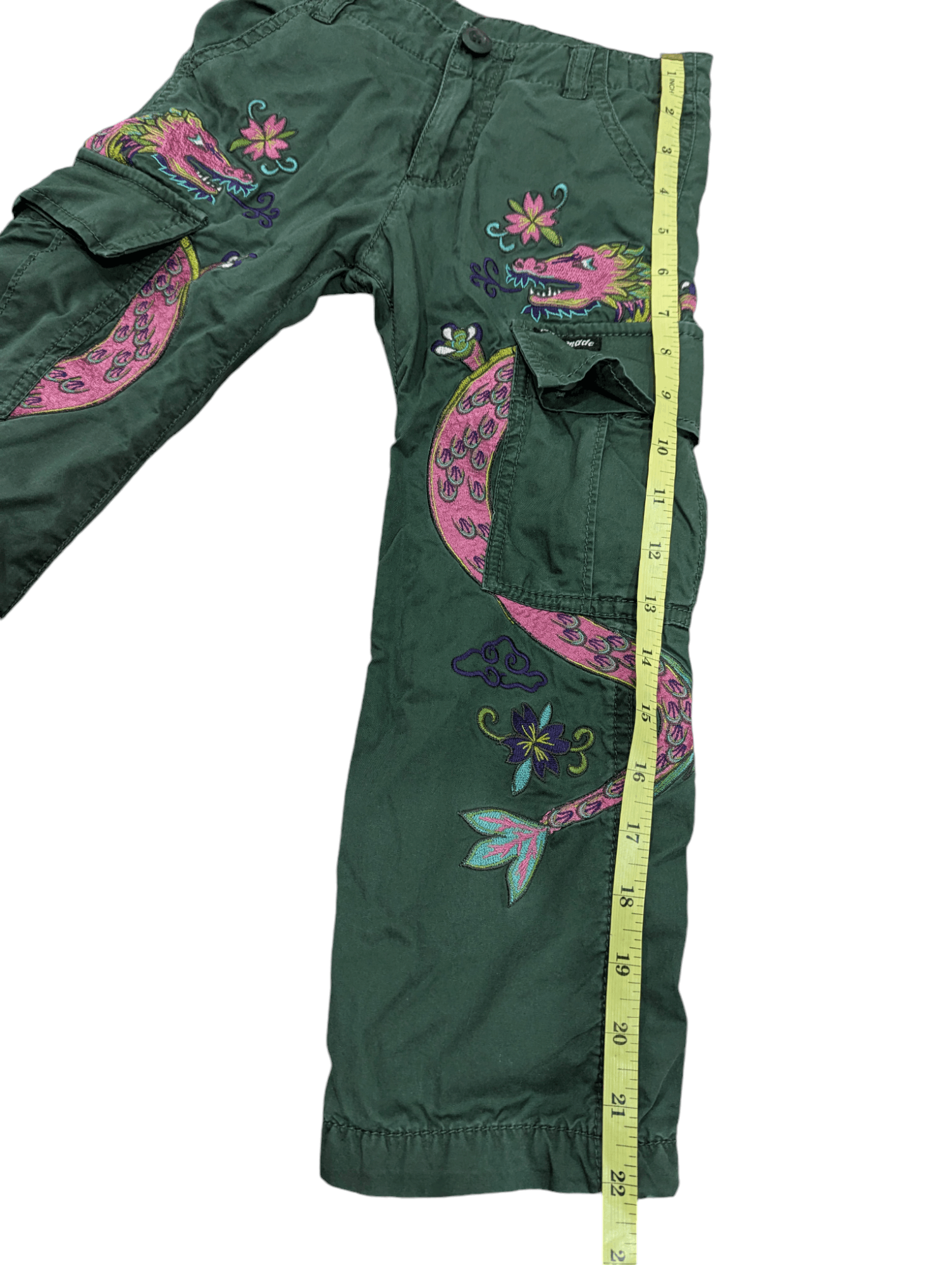 Japanese Brand DRAGON EMBROIDERY SUKAJAN PANTS Size US 26 / EU 42 - 7 Thumbnail