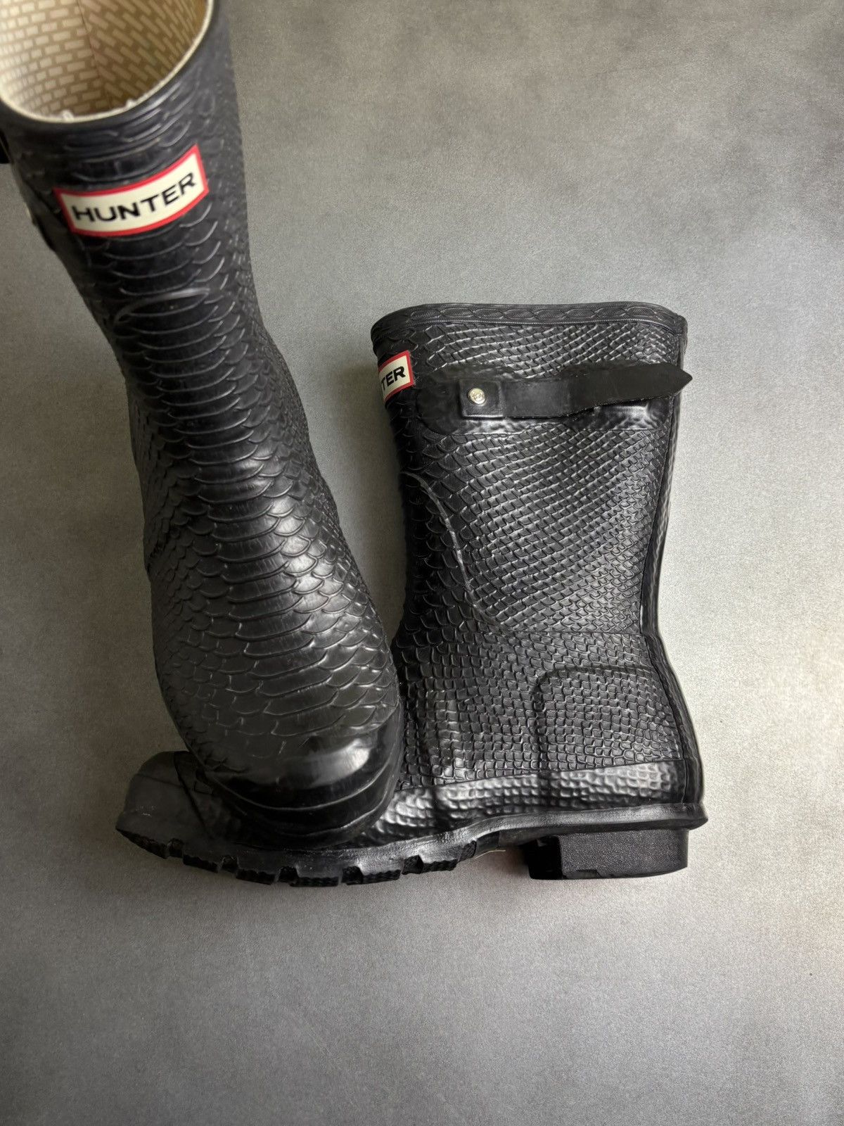 Hunter Hunter Carnaby Boa Short Hunter Boots Rain Snake Rain Rubber Size US 7 / IT 37 - 20 Thumbnail