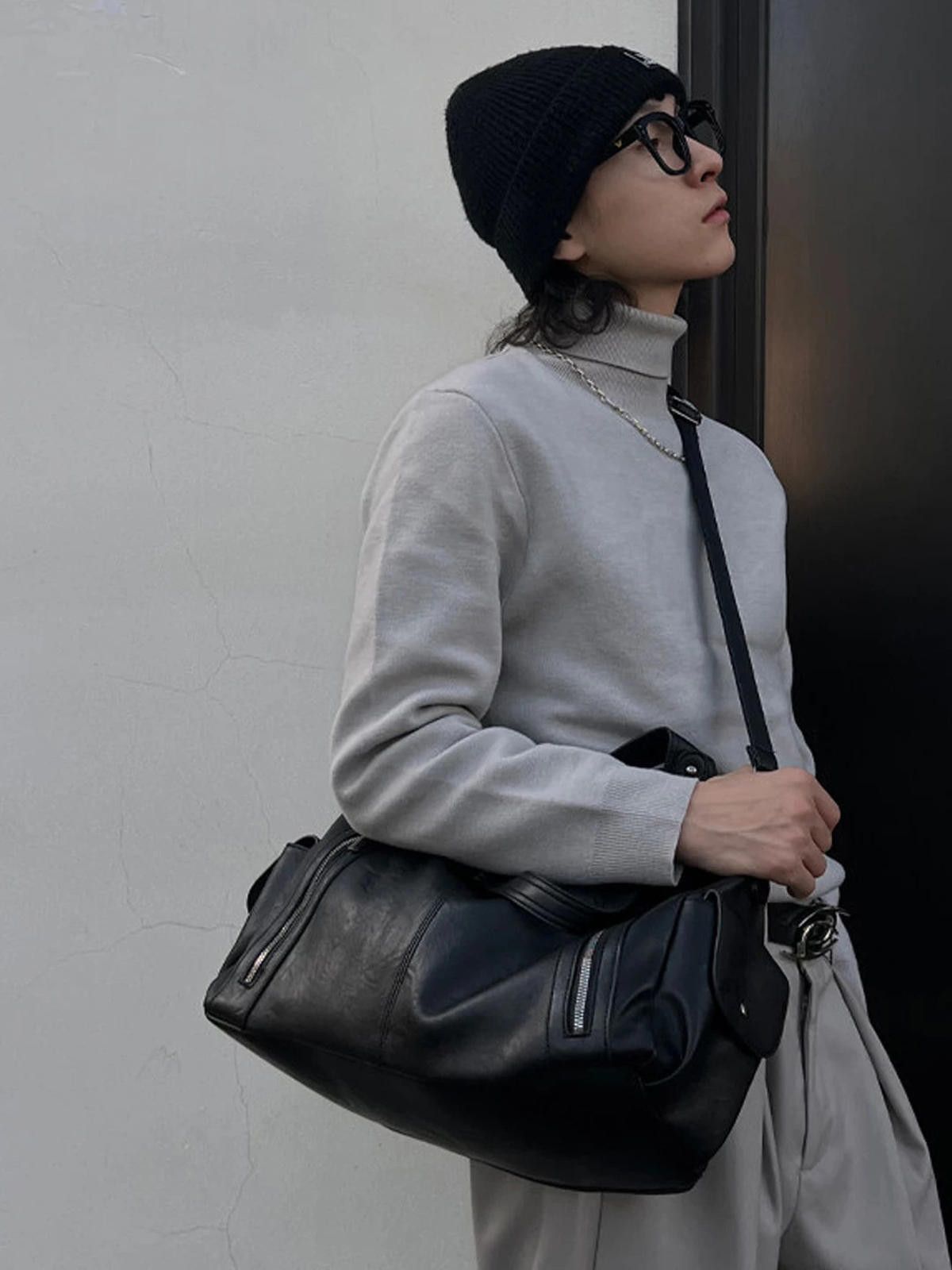 Leather Vintage Underarm Crossbody Tote | PU Leather Size ONE SIZE - 11 Thumbnail