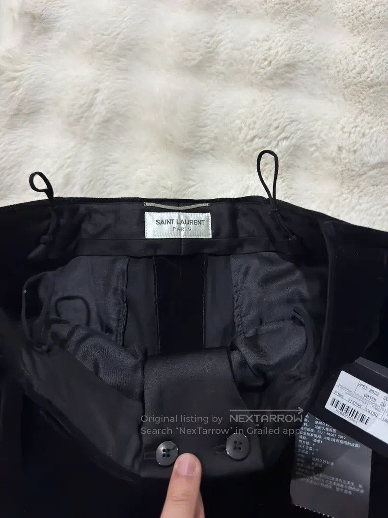 Saint Laurent Paris Saint Laurent Paris Poster Slim Velvet Dress Pants Size US 30 / EU 46 - 3 Thumbnail