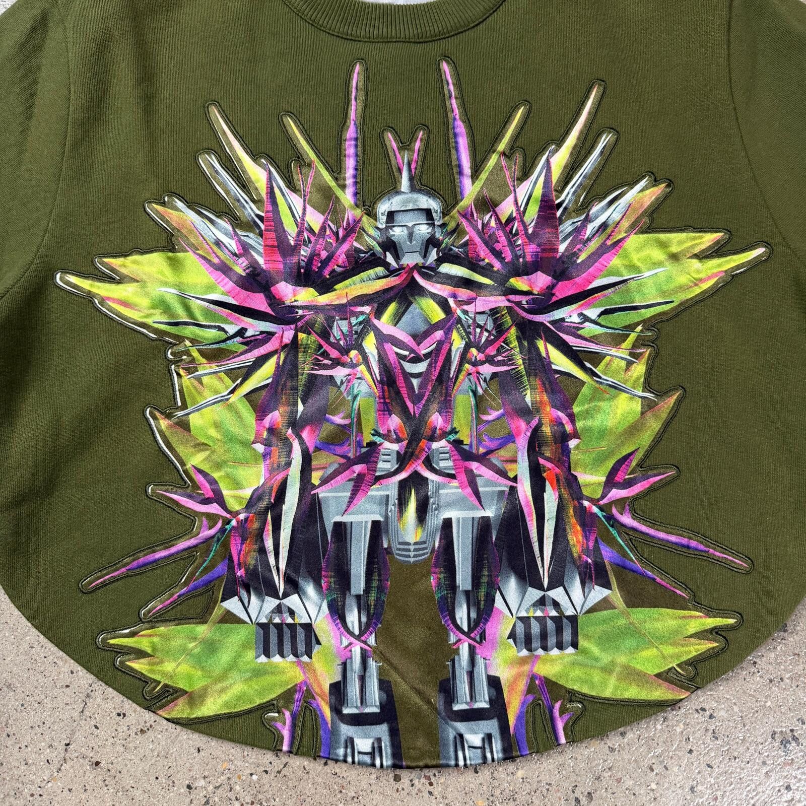 Givenchy Givenchy Birds of Paradise Cropped Sample Sweater Size US M / EU 48-50 / 2 - 2 Thumbnail