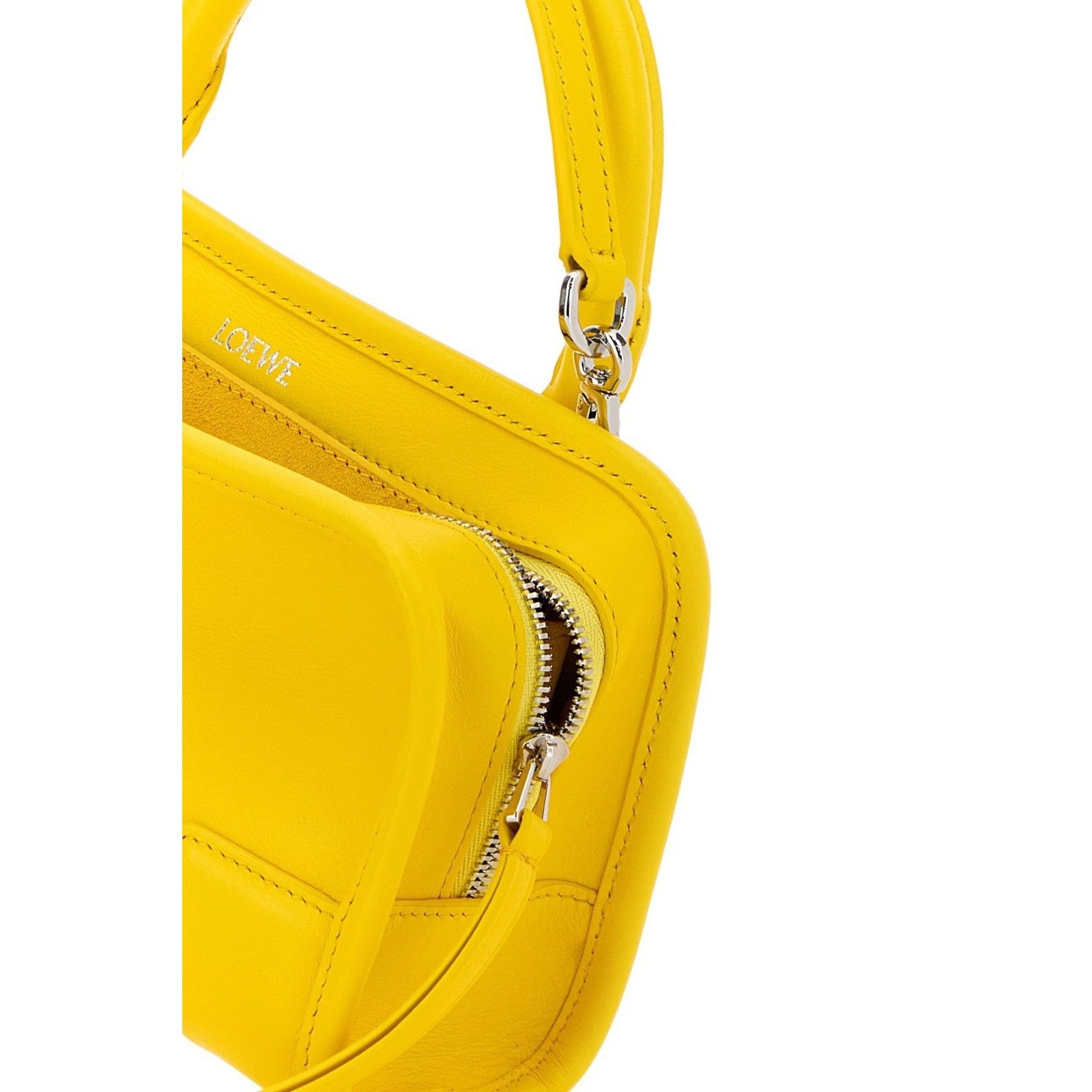 Loewe LOEWE Amazona Mini Daisy Yellow Top Handle Bag New & Authent Size ONE SIZE - 4 Thumbnail