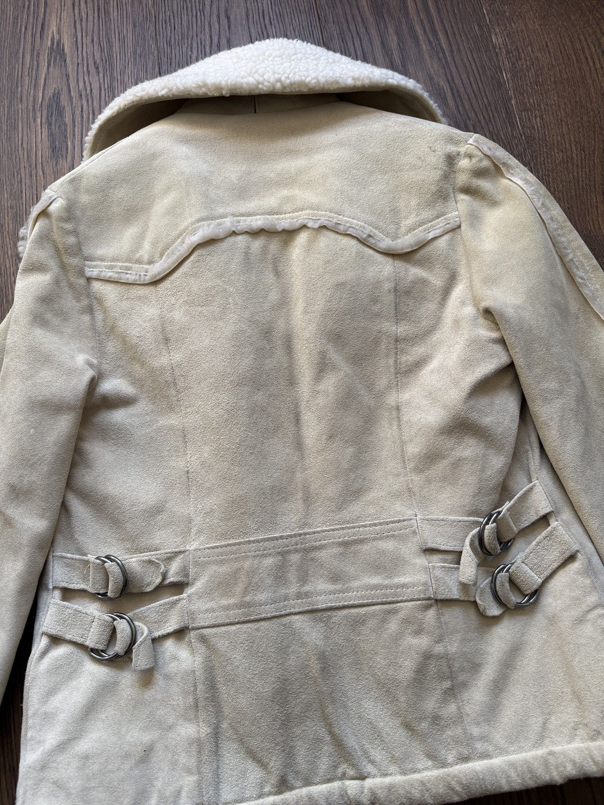Vintage Vintage 60s Suede Shearling Women's Coat Size M / US 6-8 / IT 42-44 - 8 Thumbnail