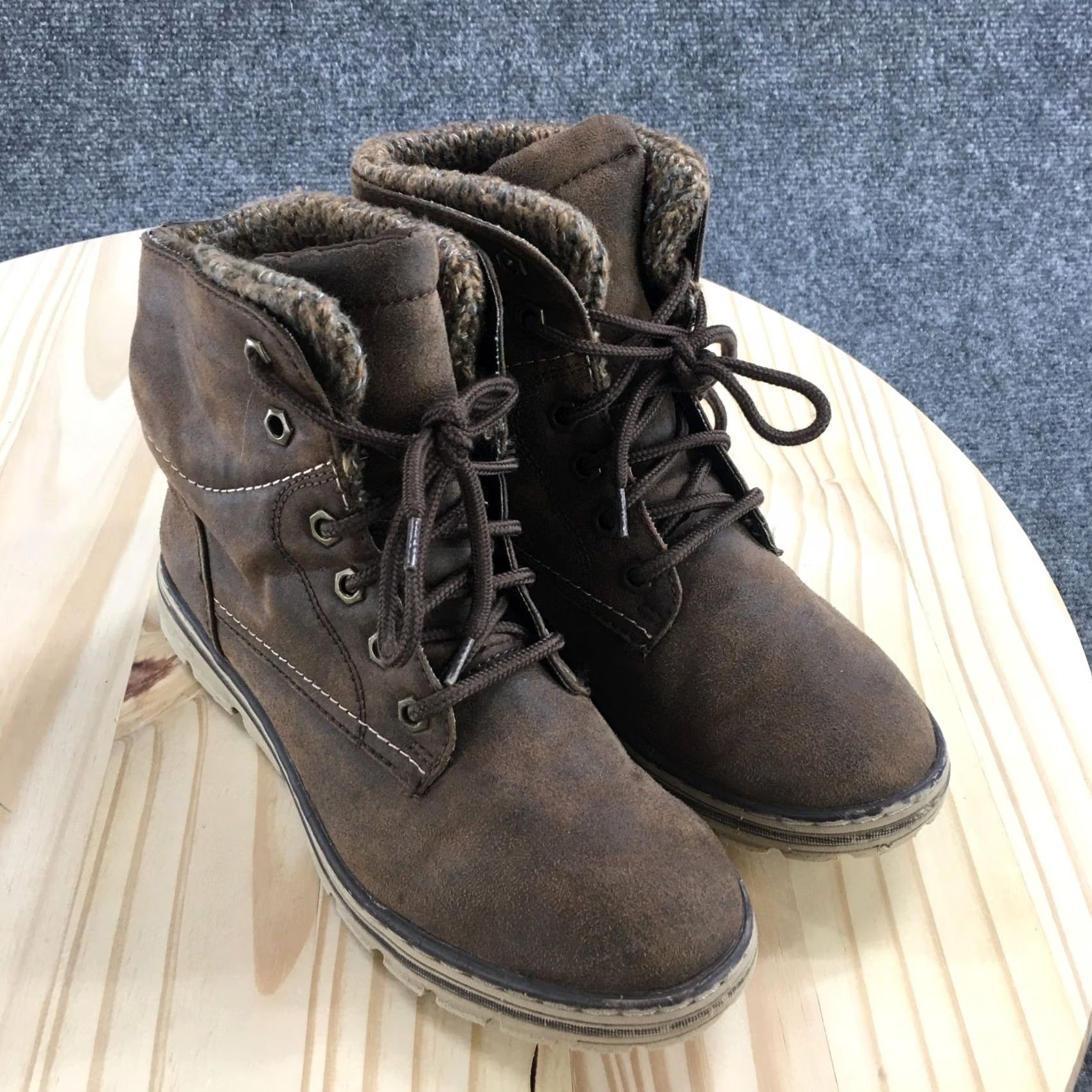 Vintage Cliffs by White Mountain Boots Womens 6.5 M Keegan Ankle Bootie Brown C25338 Shoes Bootie Size US 7 / IT 37 - 3 Thumbnail