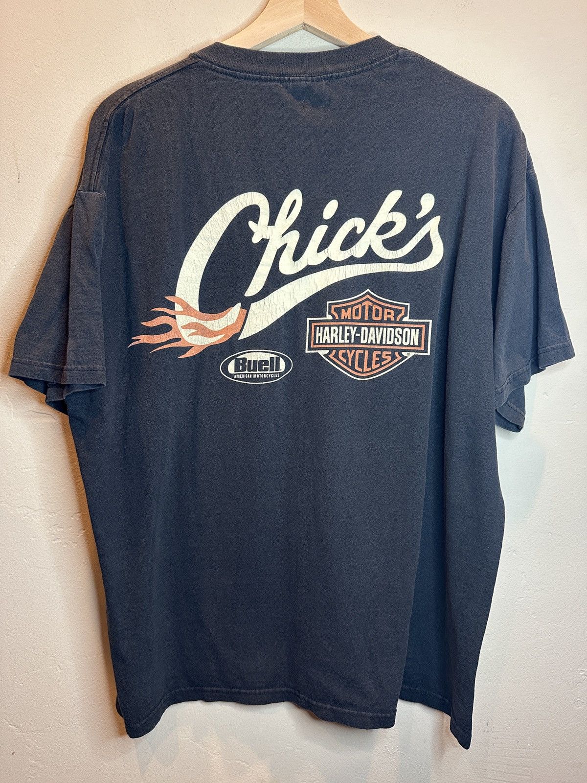 Harley Davidson *RARE* Vintage Harley Davidson Live Free Ride Free T-Shirt Size US L / EU 52-54 / 3 - 2 Thumbnail