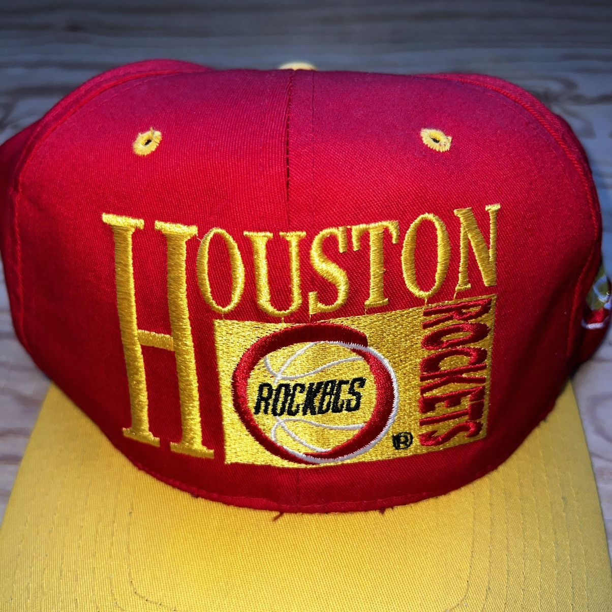 NBA VINTAGE 90s NBA HOUSTON ROCKETS THE GAME SCRIPT SNAPBACK Size ONE SIZE - 2 Thumbnail