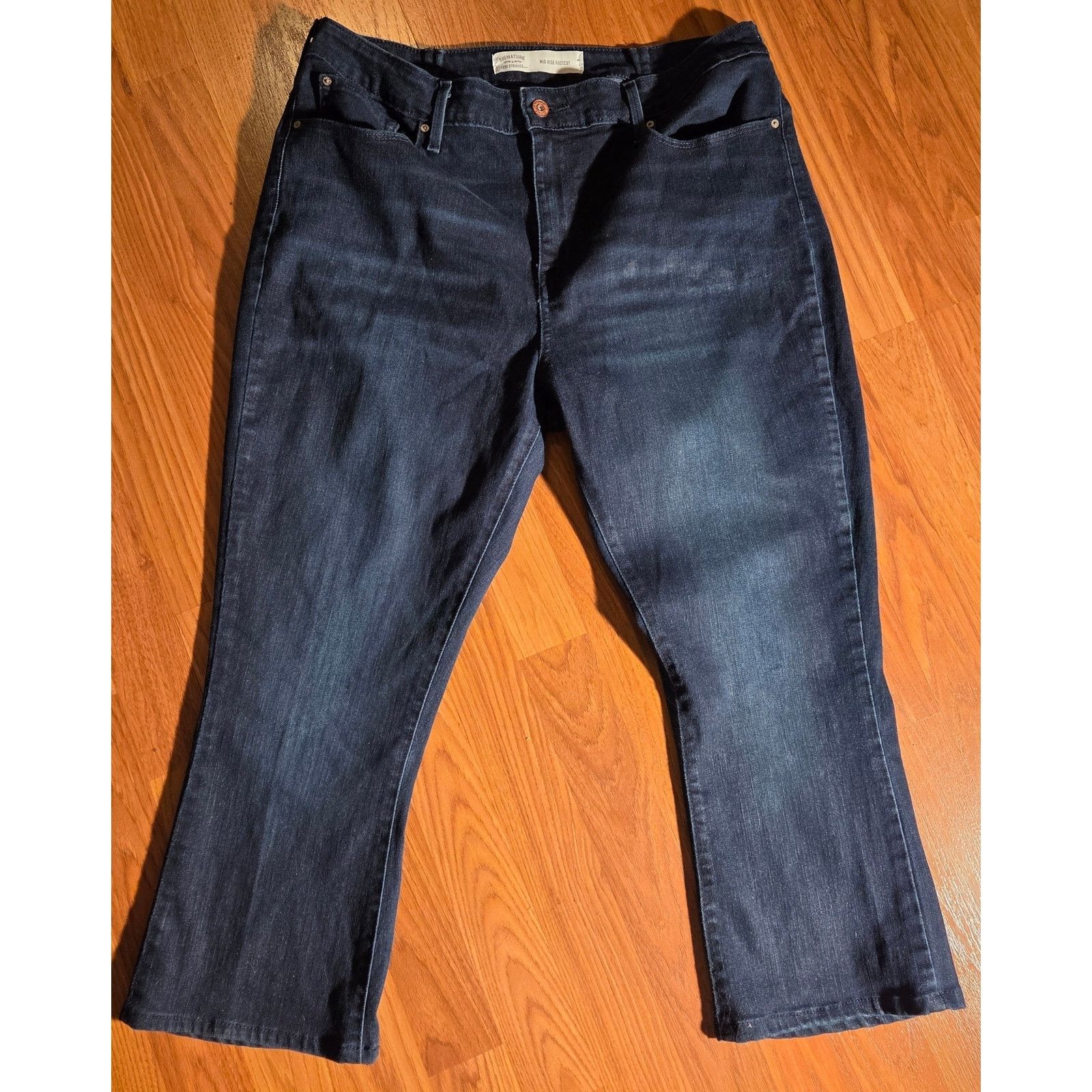 Levi's Signature Levi Strauss Blue Denim Bootcut Jeans 34/32 Size 34" / US 12 / IT 48 - 4 Thumbnail