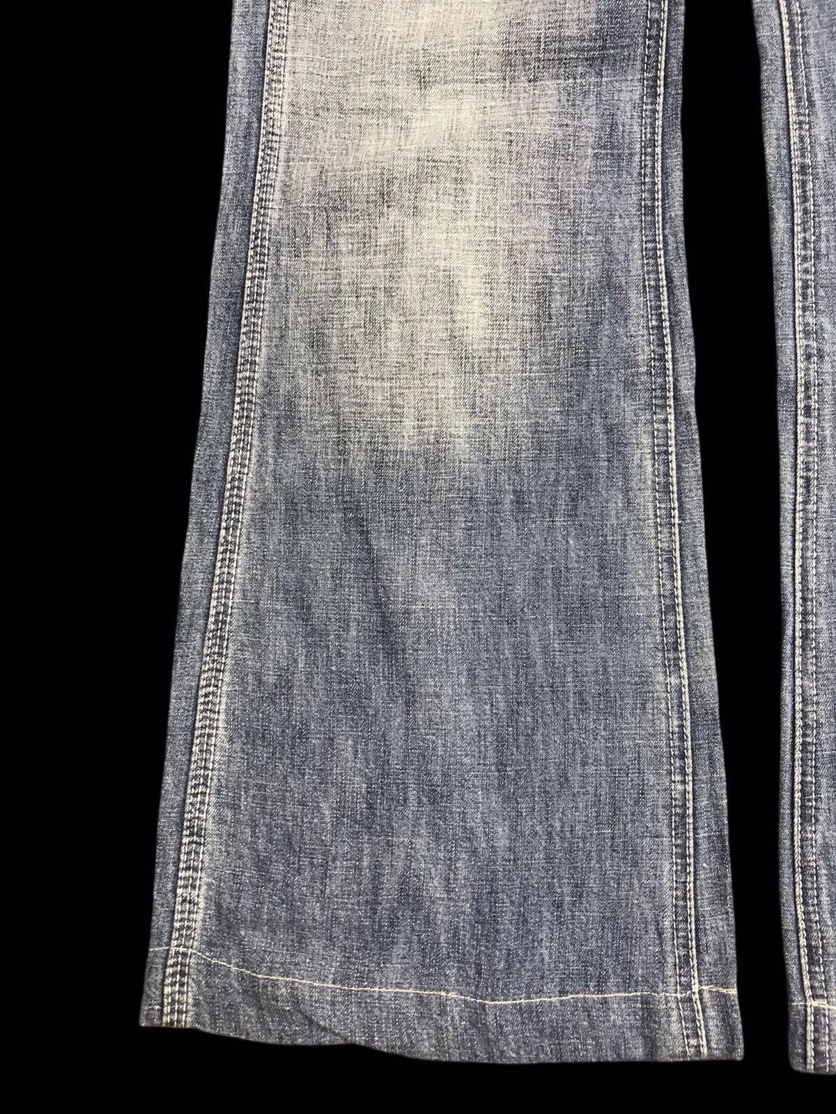 Japanese Brand 💥BELL BOTTOM💥BACK NUMBER LIGHT LOW RISE BAKER DENIM F415 Size US 30 / EU 46 - 8 Thumbnail