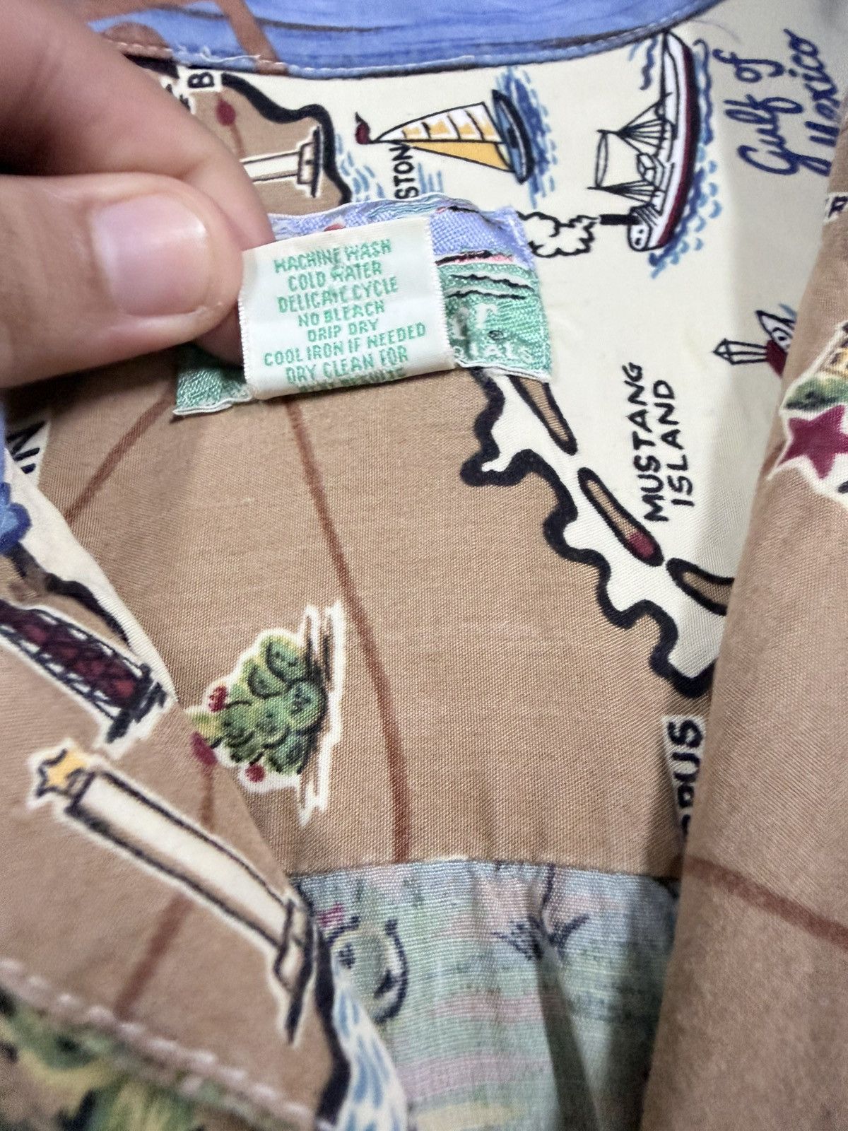 Reyn Spooner Vtg🔥Reyn Spooner Camp Collar Texas Map Hawaii Shirt Size US XXL / EU 58 / 5 - 14 Thumbnail