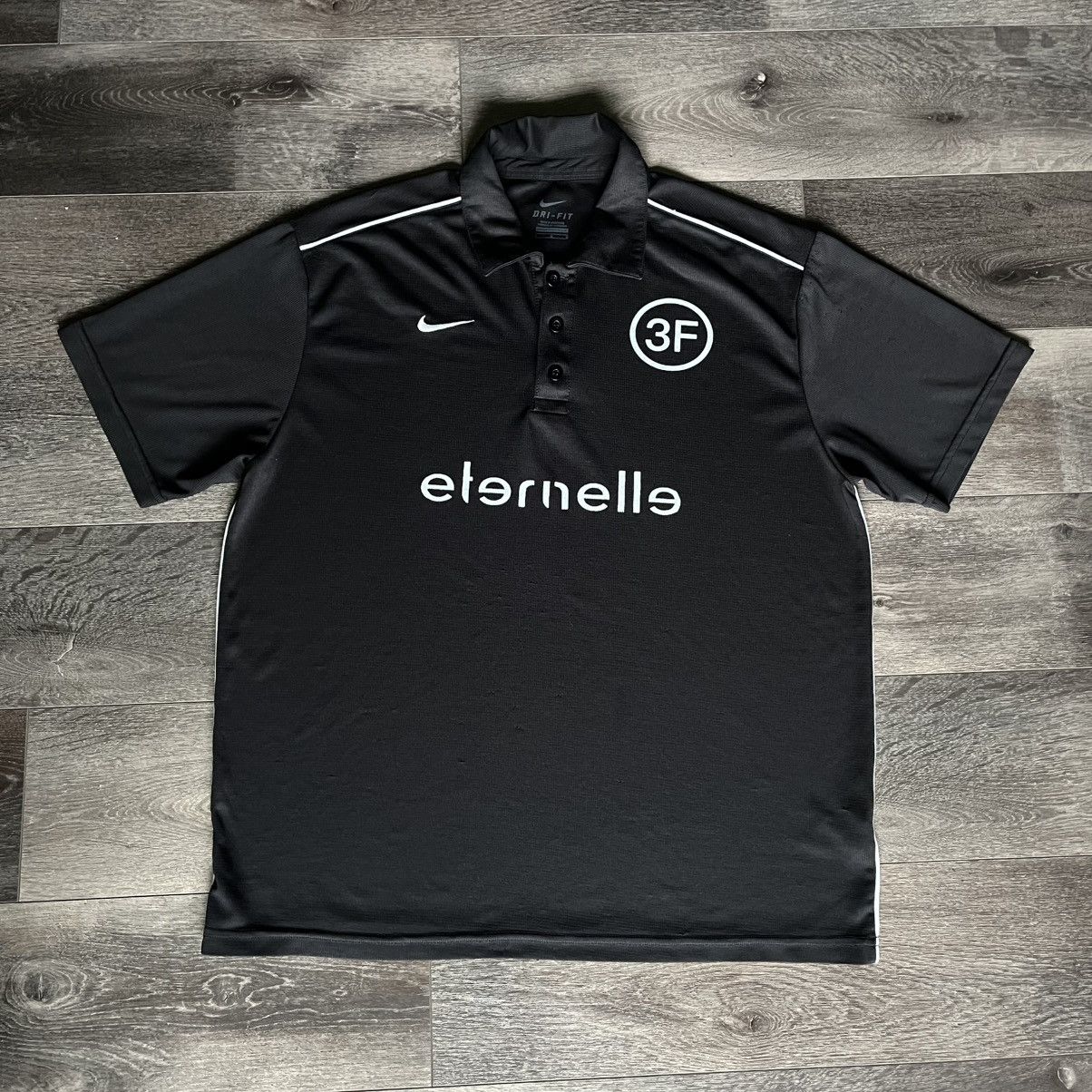 Nike 3F Eternelle Life Nike No. 8 Basic Logo Polo Dri Fit Shirt Size US L / EU 52-54 / 3 - 1 Thumbnail