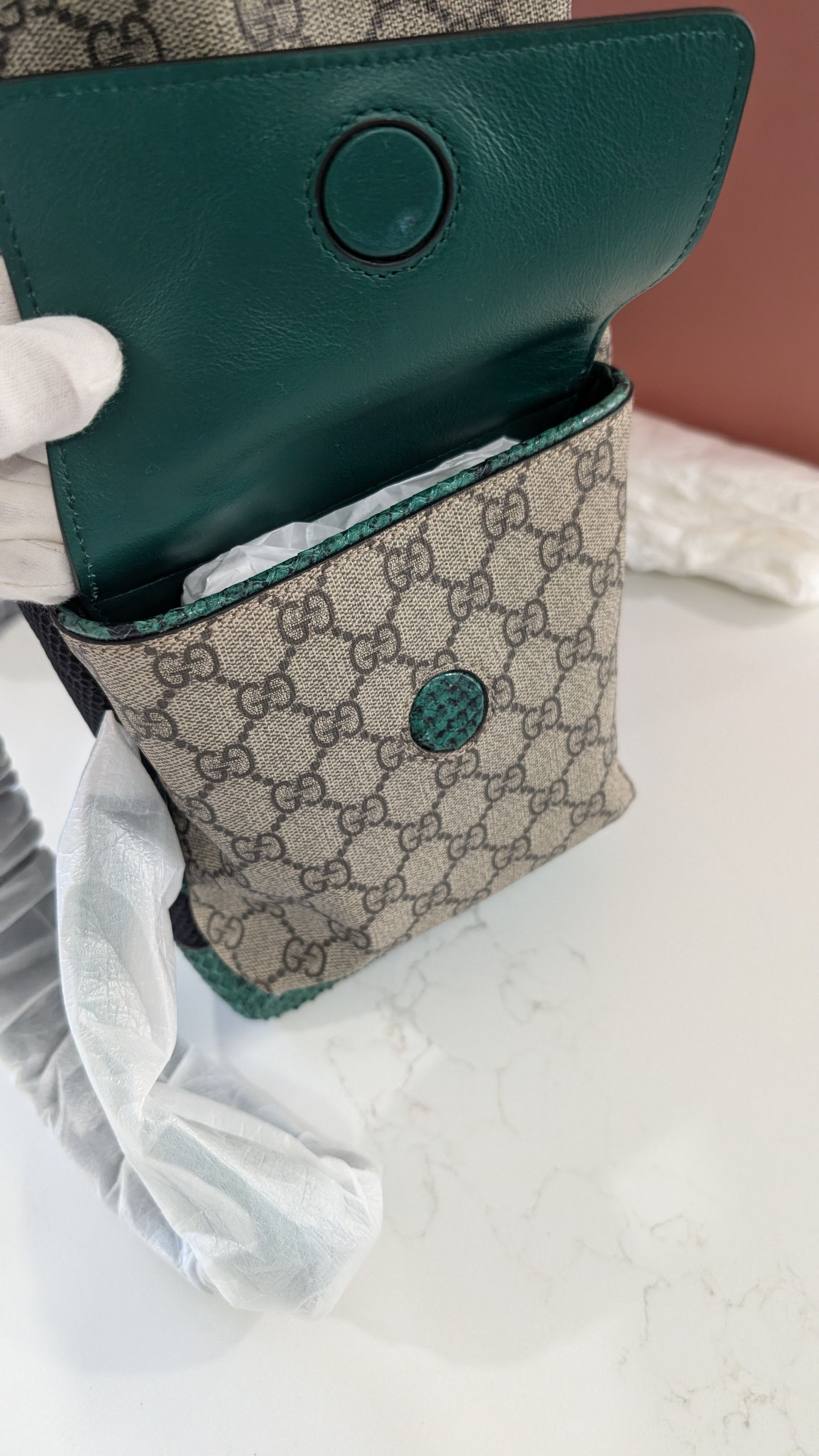 Gucci Gucci Emerald Python Backpack North America EXCLUSIVE Size ONE SIZE - 20 Thumbnail