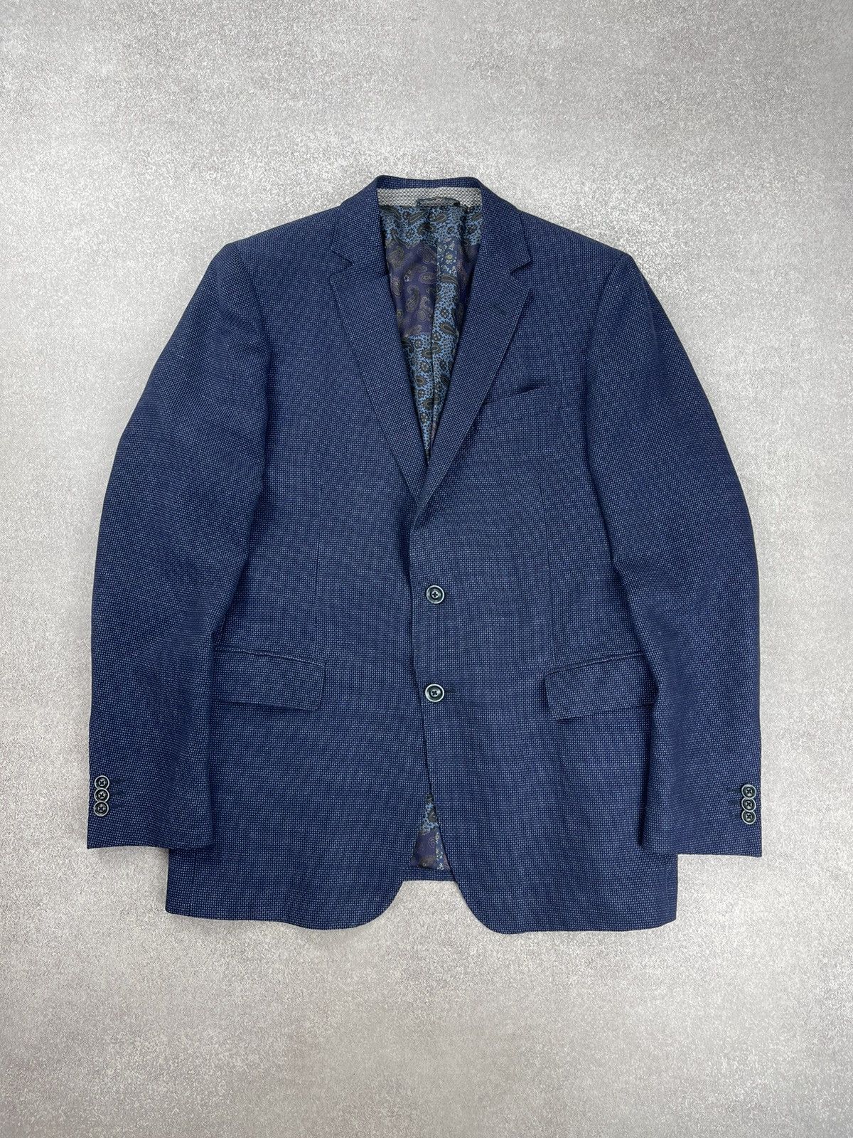 Etro Etro Blue Check Wool Blazer Size 54 Size 44R - 1 Thumbnail