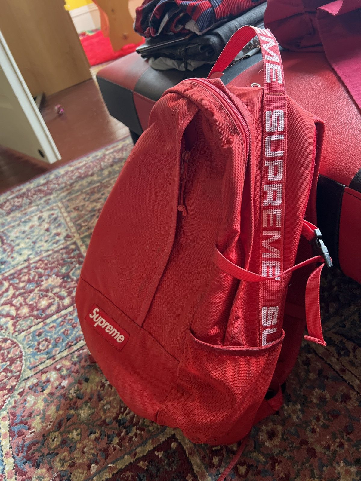 Supreme (SS18) Backpack Red