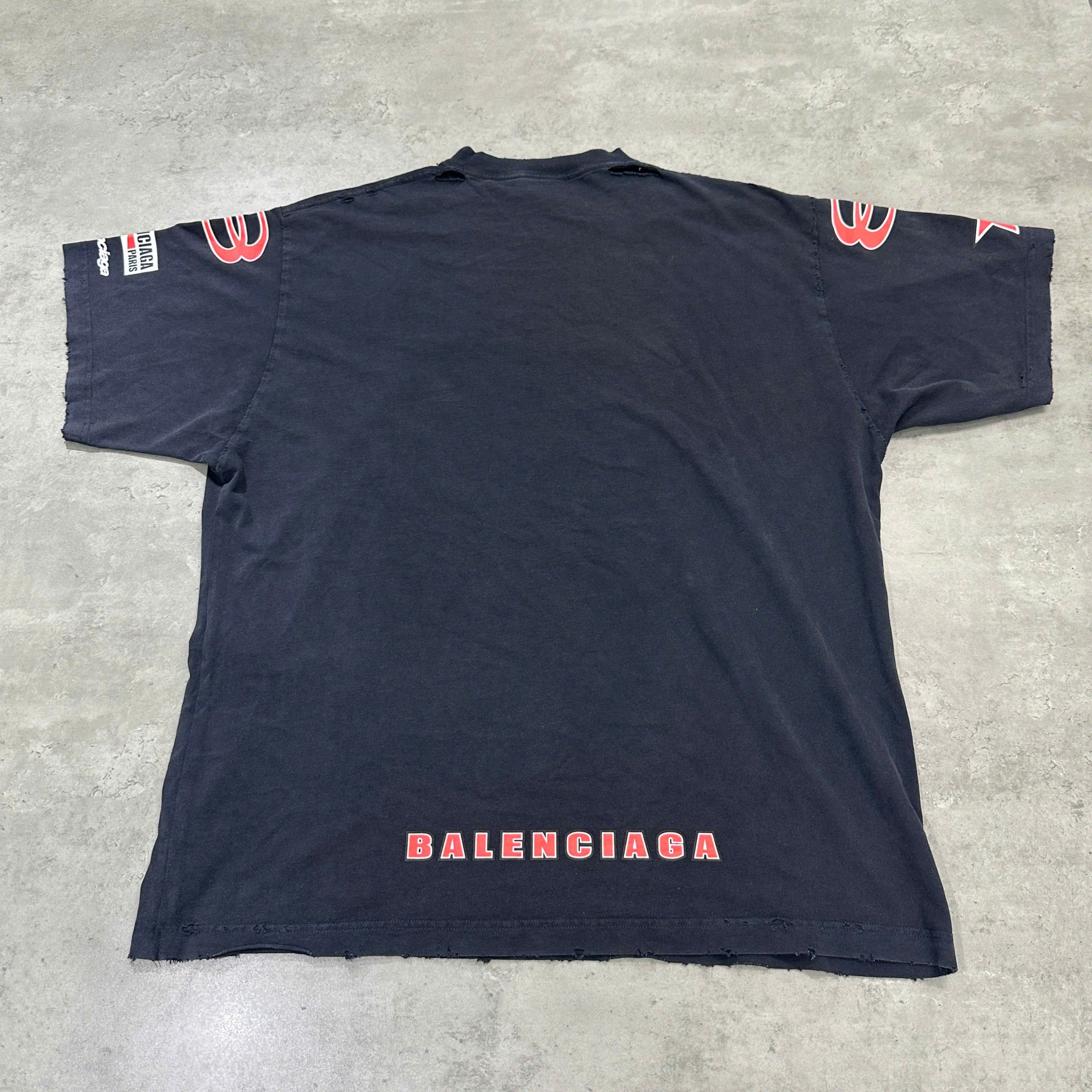 Balenciaga BALENCIAGA Men's Sponsor T Shirt Oversized Size US S / EU 44-46 / 1 - 2 Thumbnail