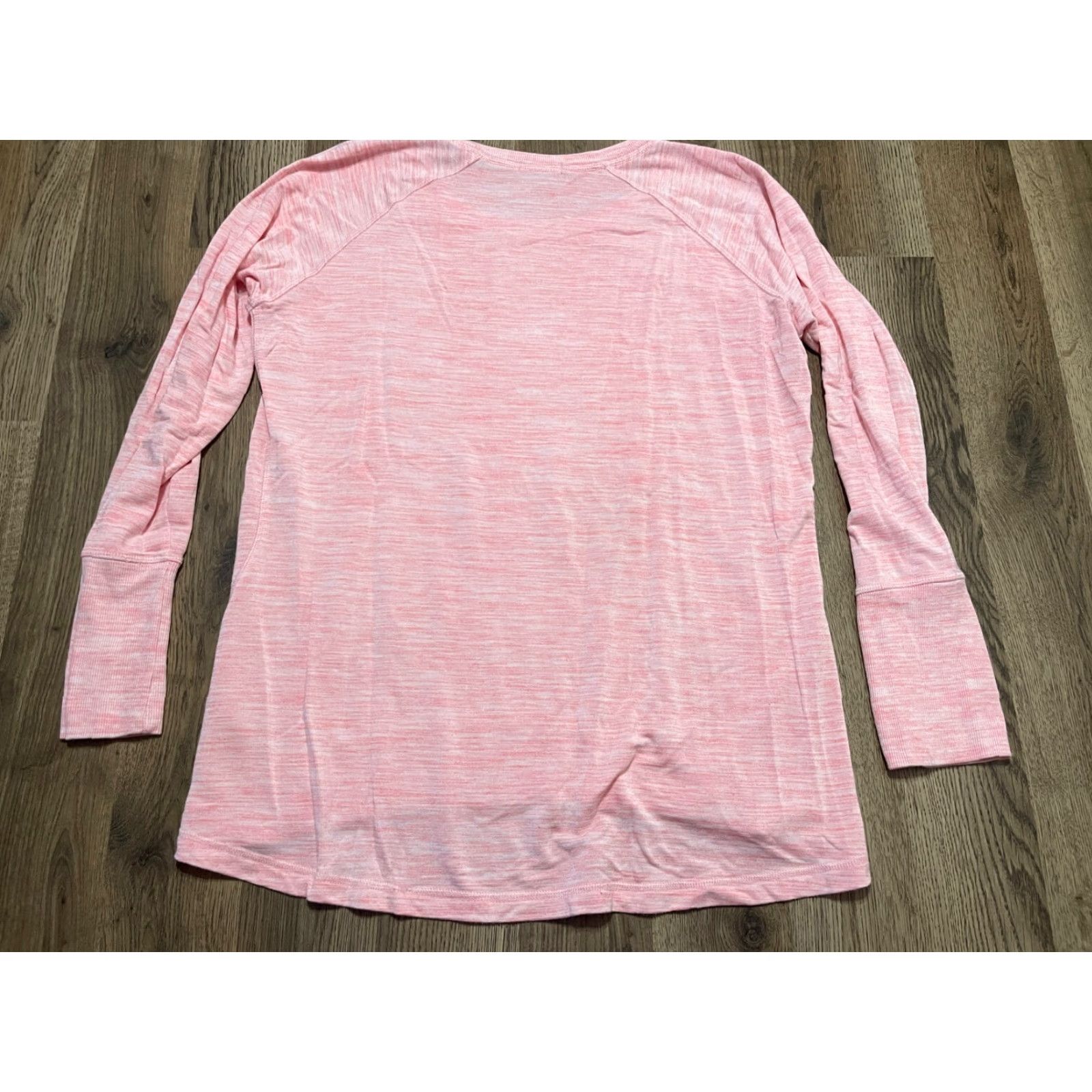 Champion Champion Shirt Women Large Pink Long Sleeve Crew Neck T-Shirt, Regular Fit, Casual, Pullover, Short Words from original title Size L / US 10 / IT 46 - 2 Thumbnail