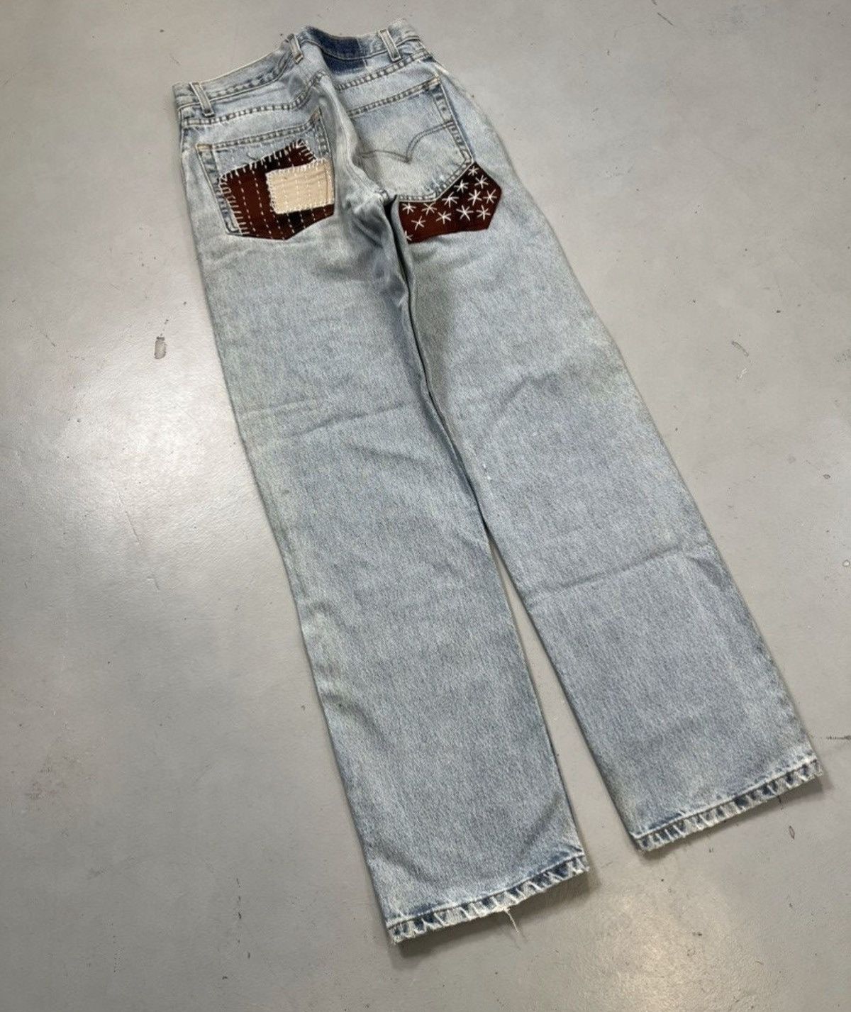 Levi's Vintage Levi’s shashiko rework denim Size US 28 / EU 44 - 2 Thumbnail