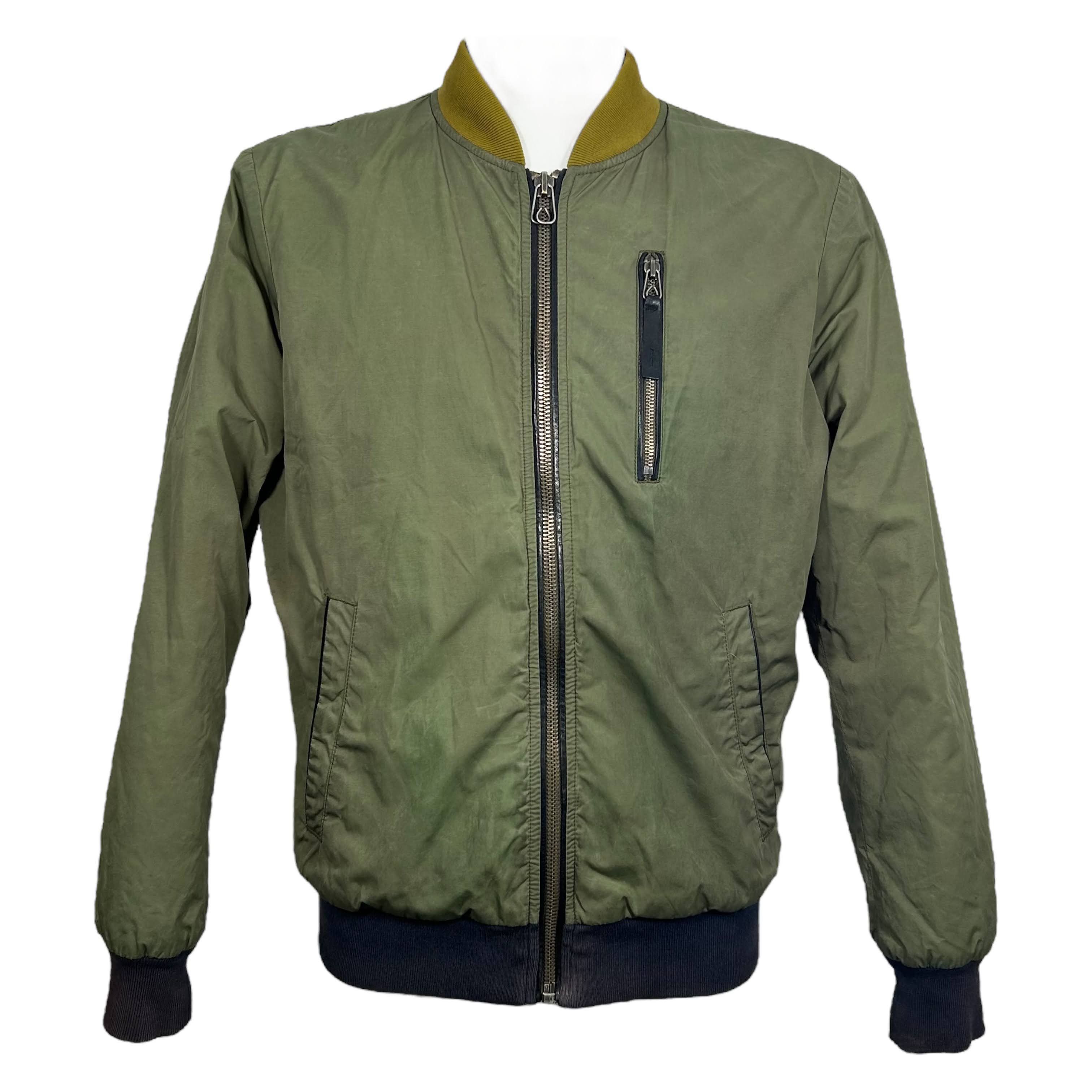 Marc store Jacobs Olive Bomber Satin Jacket