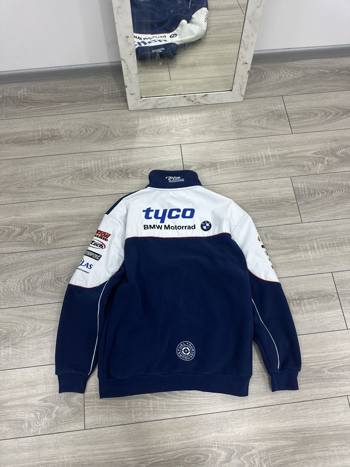 BMW BMW Racing Vintage 90s Fleece Jacket Size US M / EU 48-50 / 2 - 2 Thumbnail
