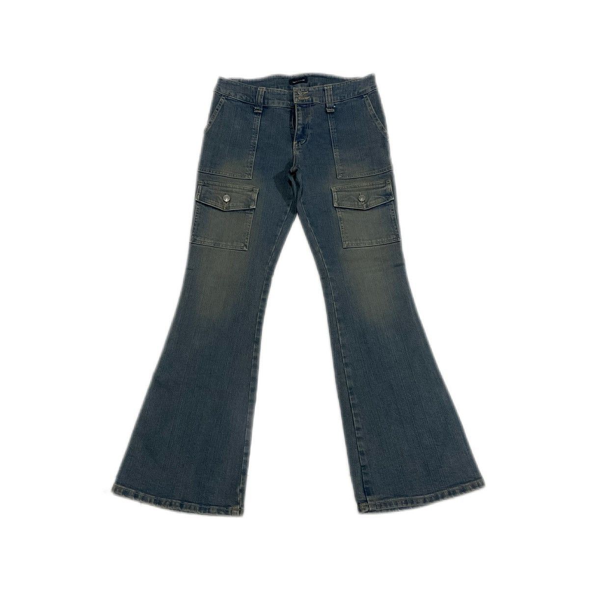 Hysteric Glamour × Japanese Brand × Tornado Mart 🔥Sick Y2K Daily Topics Mud Wash Flared Denim Hysteric Style Size US 31 - 1 Thumbnail