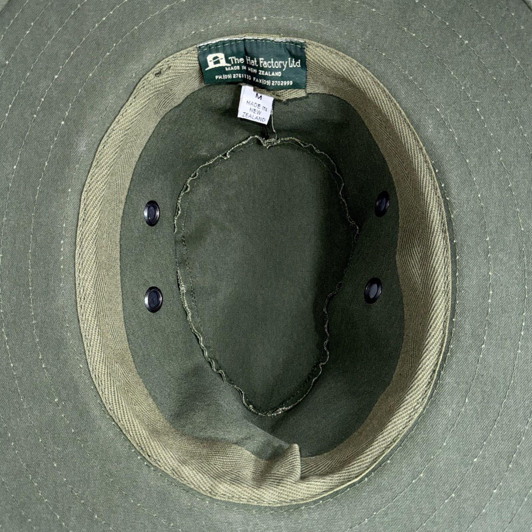 Orvis VINTAGE Orvis Safari Hat Men Hat M Green Cotton Canvas Breathable Wide Brim New Zealand The Hat Company LTD Size ONE SIZE - 5 Thumbnail