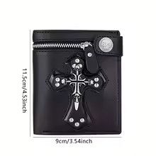 Japanese Brand Retro Skull Cross Wallet Size ONE SIZE - 4 Thumbnail