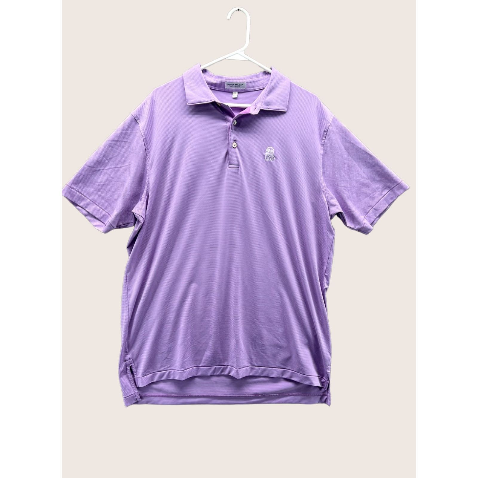 Peter Millar Peter Millar Summer Comfort Polo Shirt Mens Large Purple Stripe Golf Performance Shirt Size US L / EU 52-54 / 3 - 1 Thumbnail