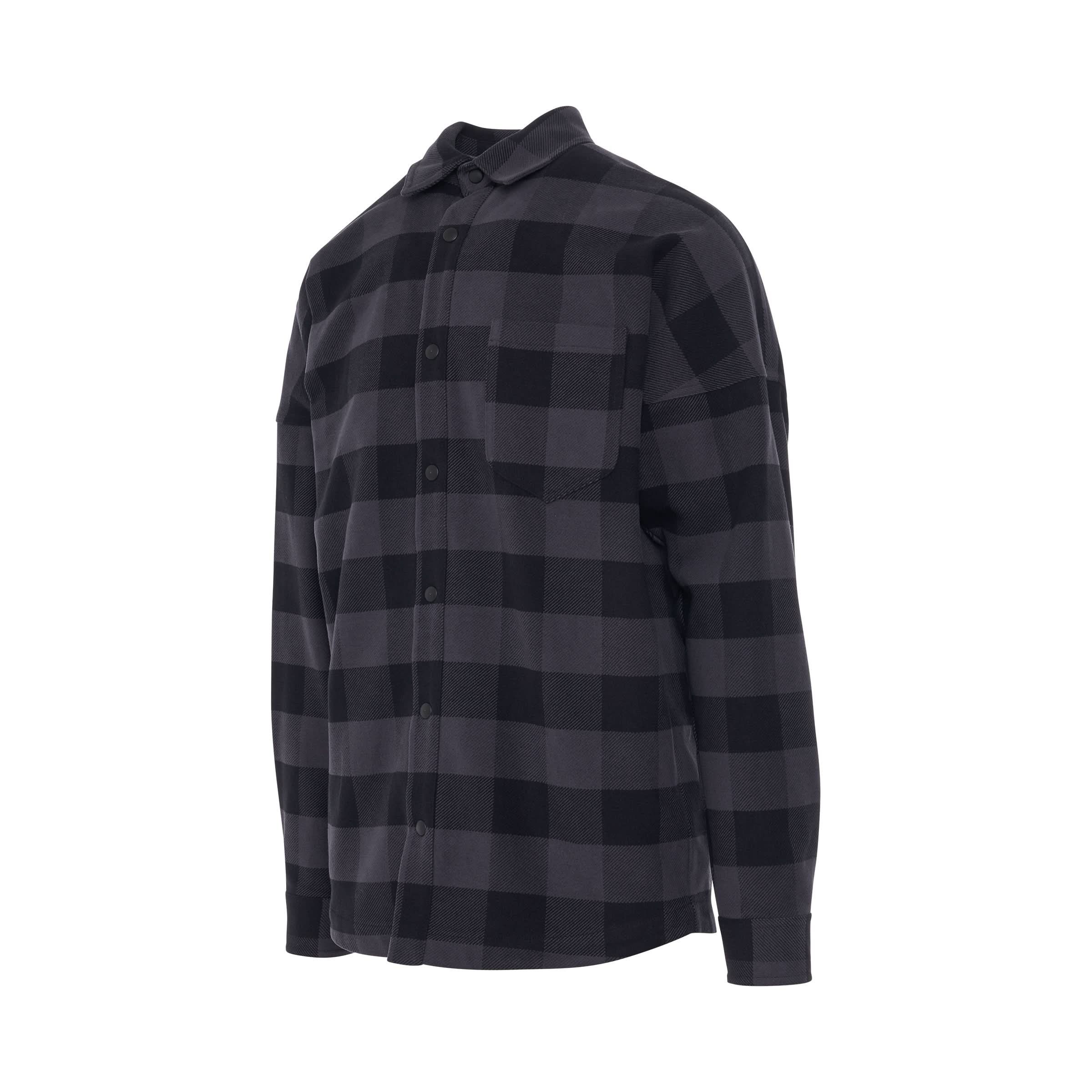 Palm Angels o1in1s0225 Q:1 / Classic Logo Overshirt in Black White Size US S / EU 44-46 / 1 - 2 Thumbnail