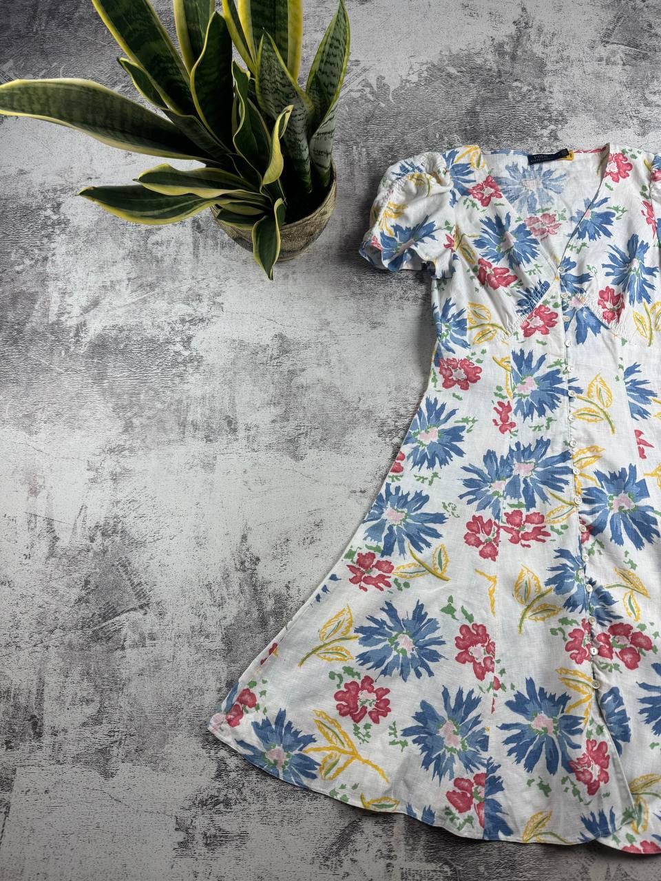 Polo Ralph Lauren Polo Ralph Lauren Tulum Floral Linen Dress Button-Front Min Women’s Designer Size L / US 10 / IT 46 - 2 Thumbnail