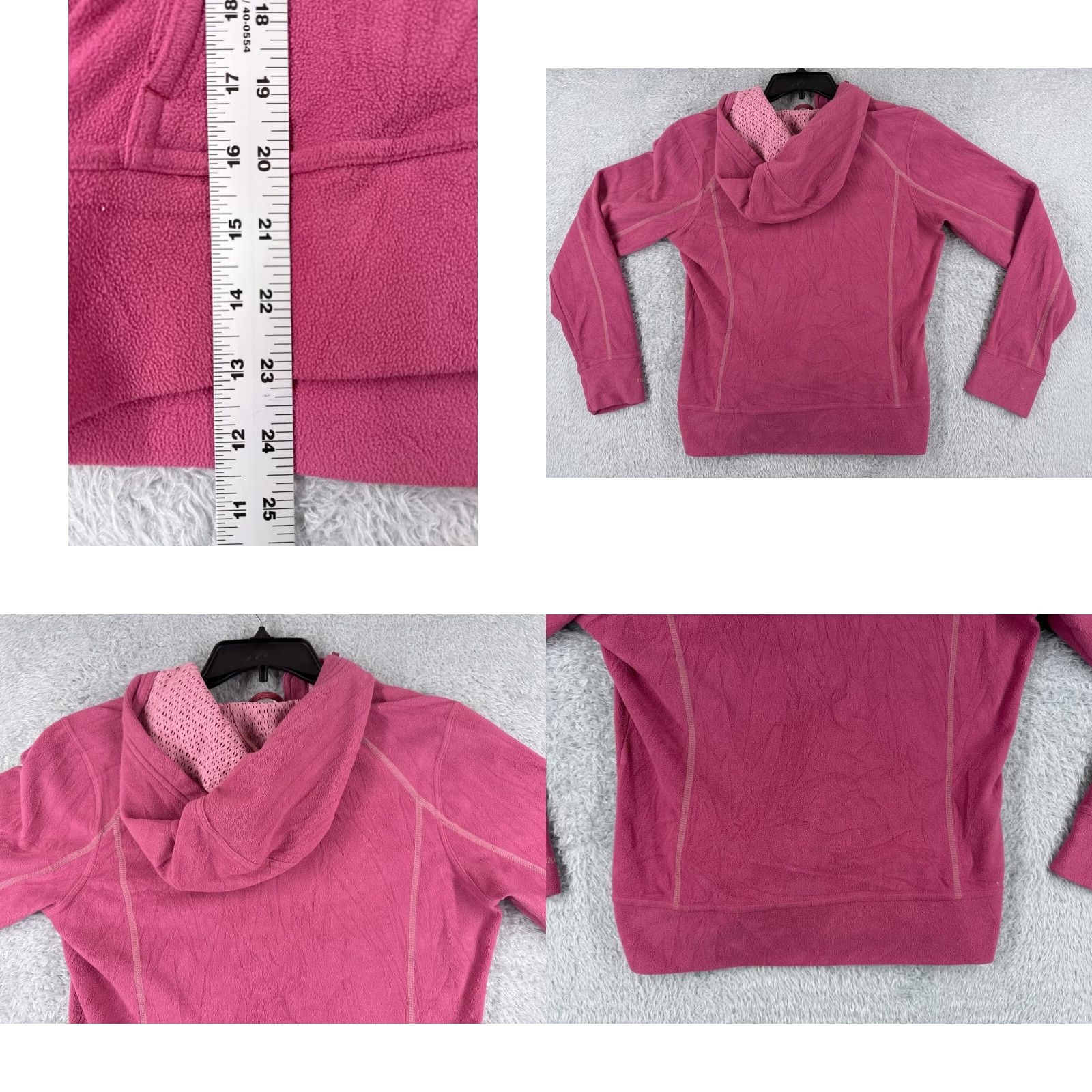 The North Face The North Face Hoodie Women L Pink Pullover Mock Neck Fleece 100% Polyester Regular Fit All Seasons Pockets Casual Activewear Size L / US 10 / IT 46 - 9 Thumbnail
