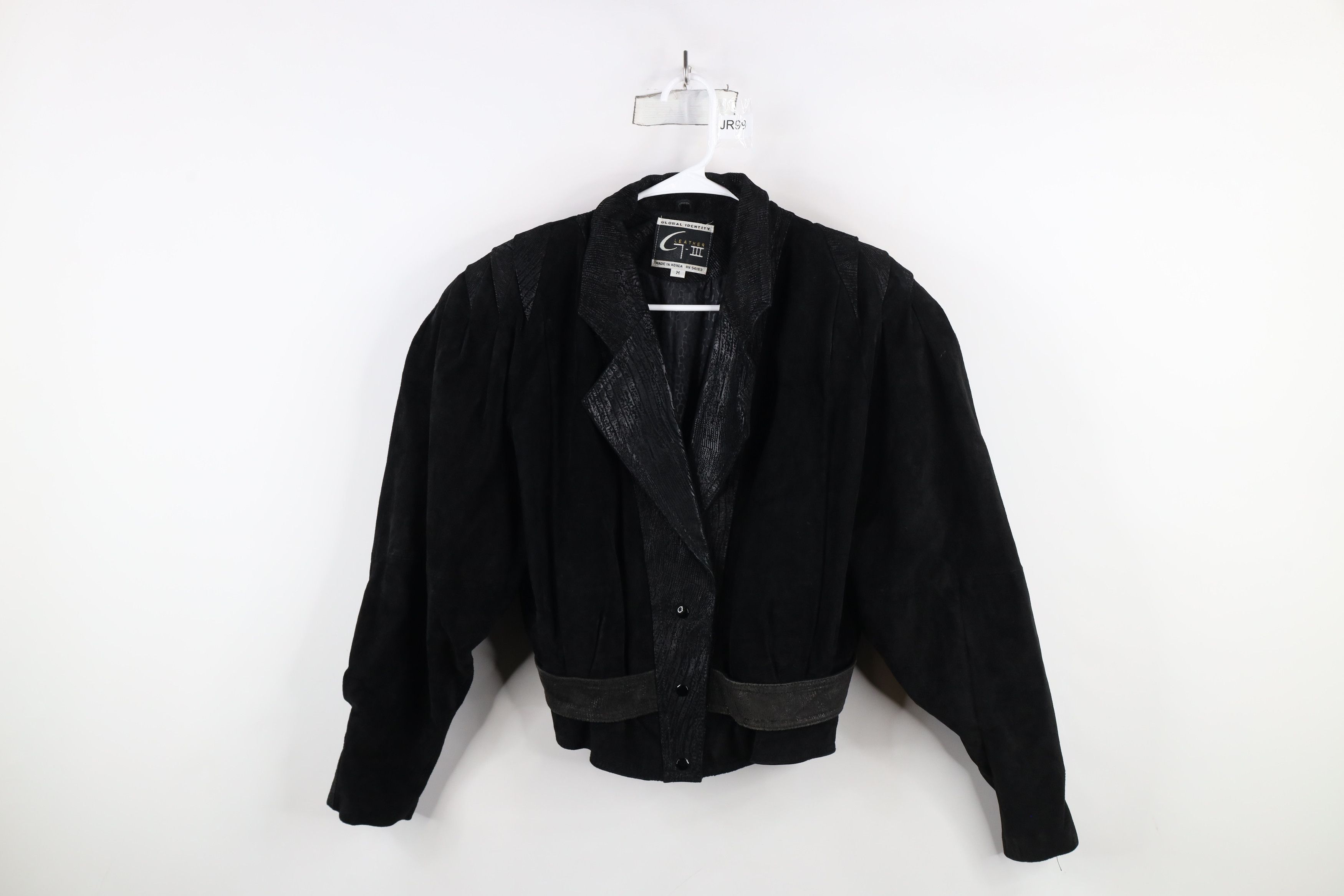 Vintage Vintage 80s 90s Streetwear Cropped Suede Leather Jacket Size M / US 6-8 / IT 42-44 - 1 Thumbnail