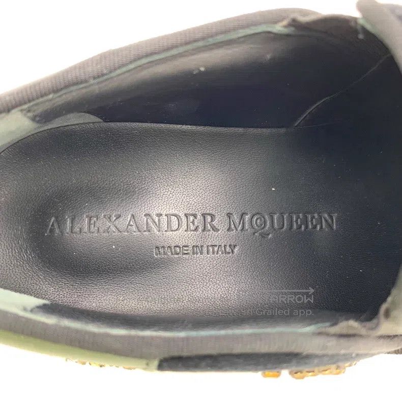 Alexander McQueen Alexander Mcqueen Black velvet diamond-encrusted casual fl Size US 5 / IT 35 - 7 Thumbnail