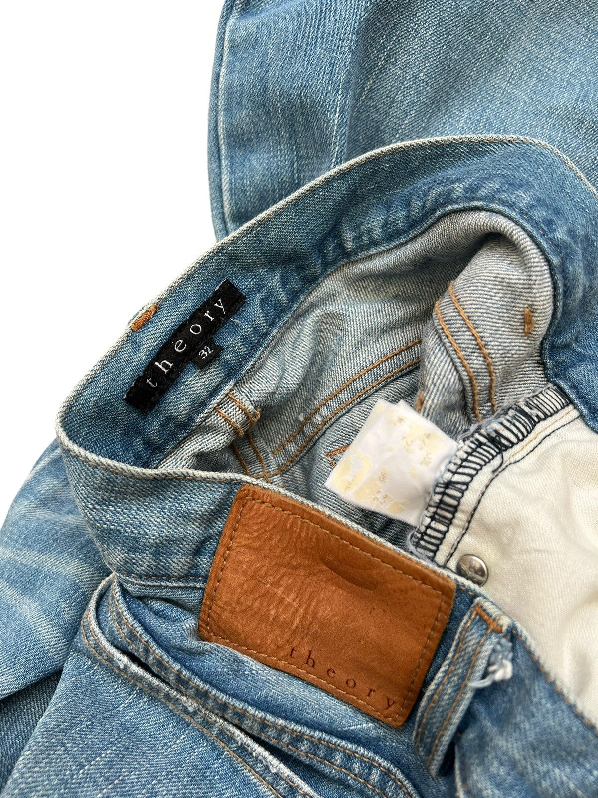 Theory Vintage Theory Distress Denim Boot Cut Jeans Size US 32 / EU 48 - 21 Thumbnail