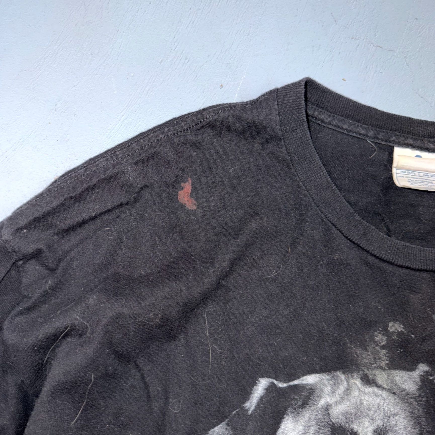 AAA VINTAGE Black Lab Dog T-Shirt Shirt 2XL Men Black Graphic Print 90s 80s 70s Dogs Size US XXL / EU 58 / 5 - 5 Thumbnail