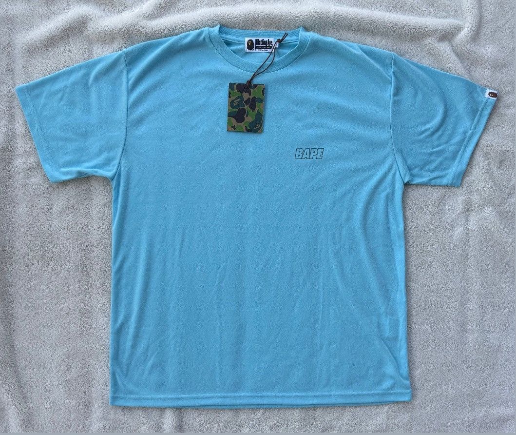 Bape Bape Blue Reflective Logo Tee Size US L / EU 52-54 / 3 - 1 Thumbnail