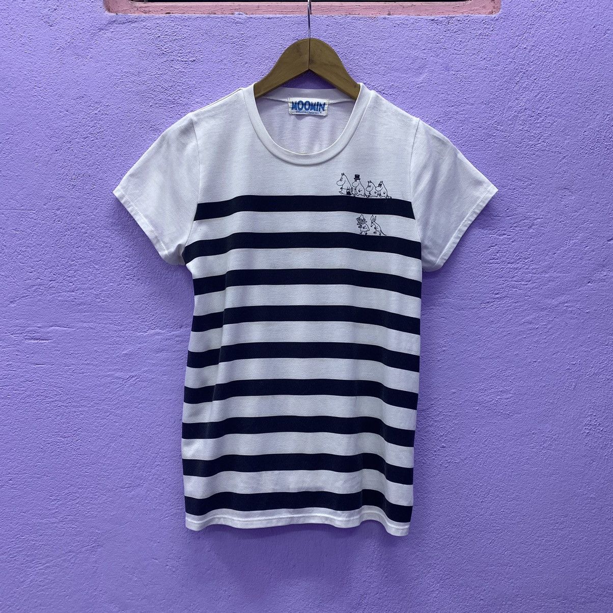 Vintage Vintage Moomin Characters Stripes T-shirt Size S / US 4 / IT 40 - 1 Thumbnail