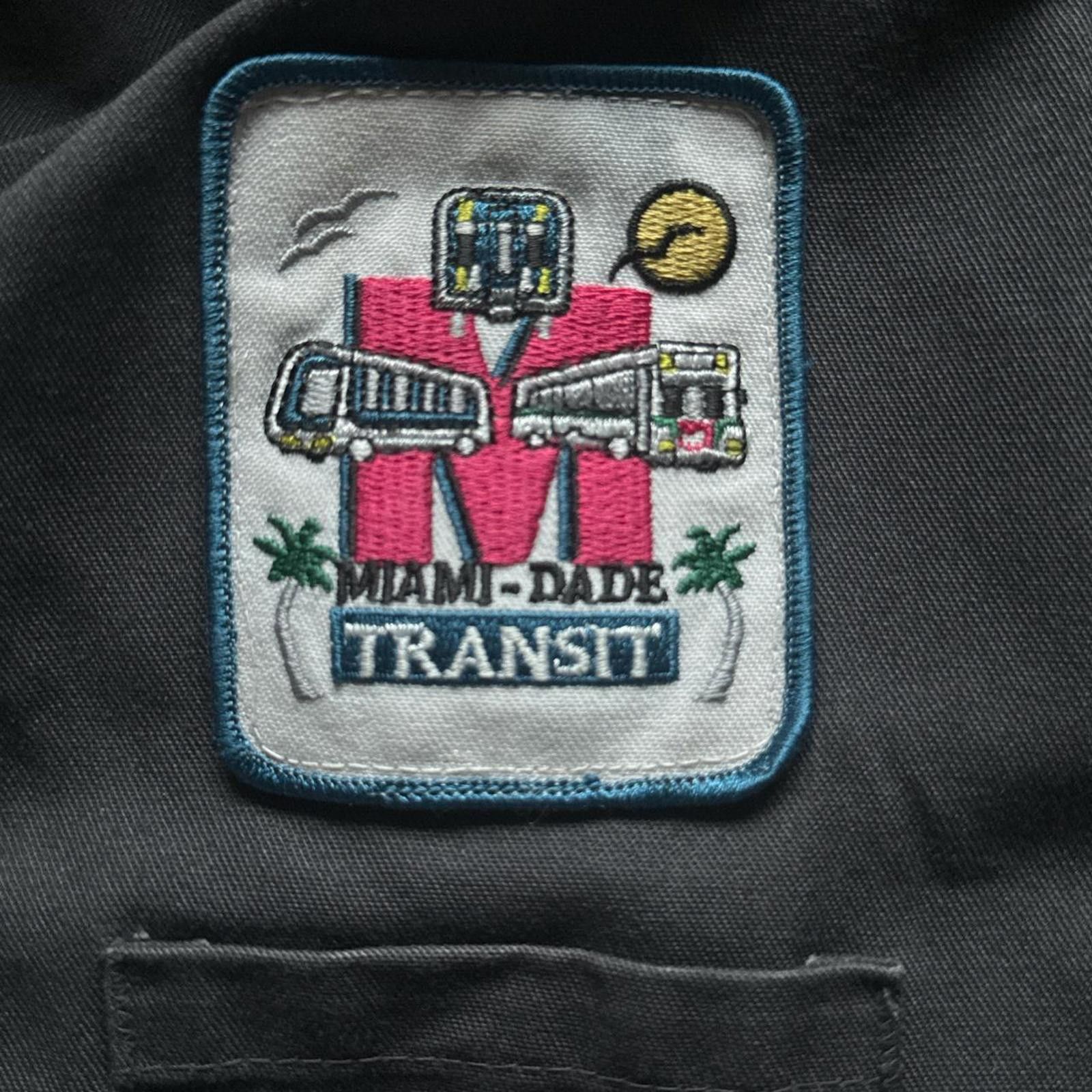 Other Miami Dade Transit Black Faded Vintage 90’s Bomber Jacket Size US XL / EU 56 / 4 - 4 Thumbnail
