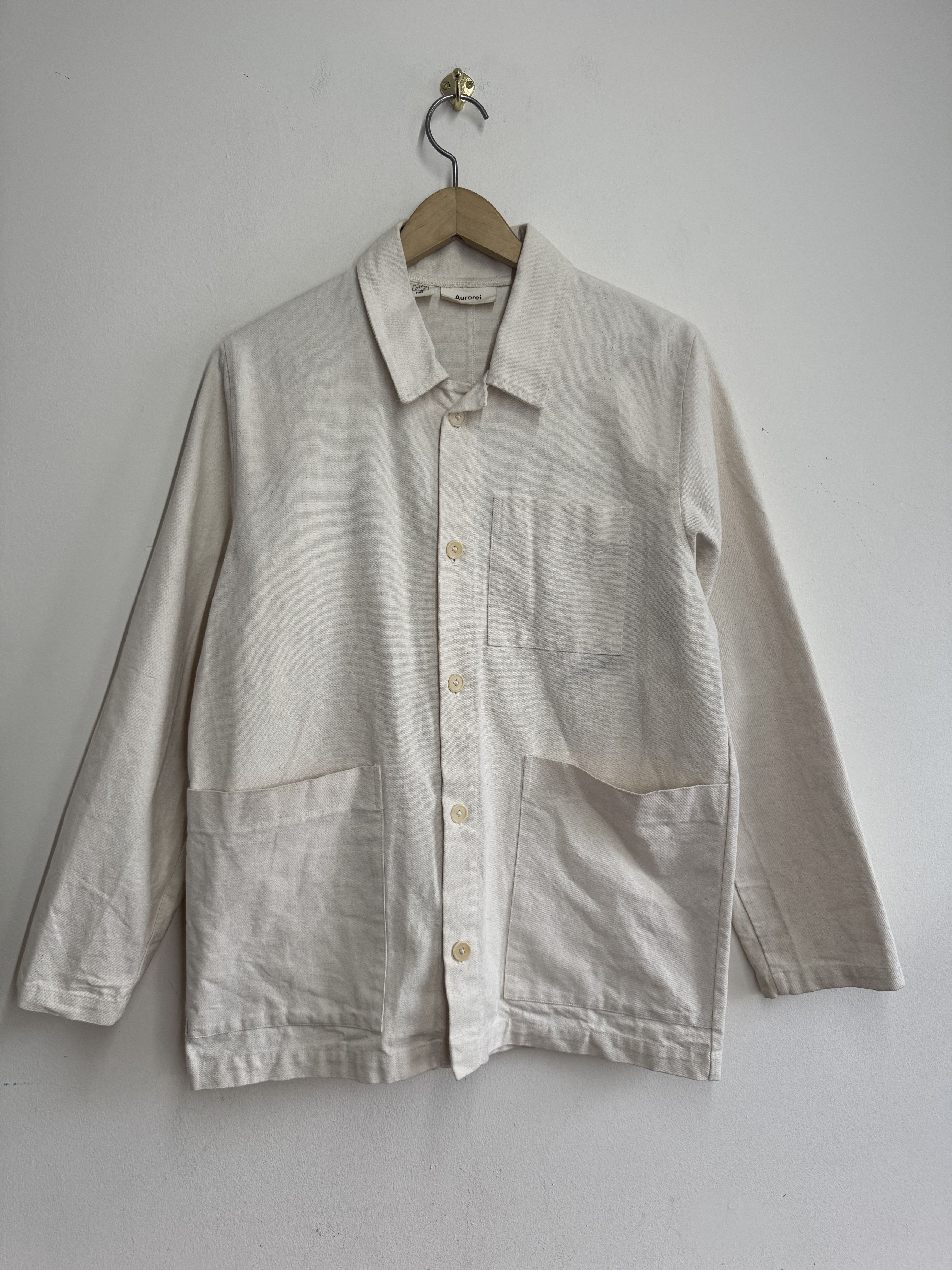Other Aurorei Cotton Chore Coat Overshirt Natural Ecru M Size M / US 6-8 / IT 42-44 - 1 Thumbnail