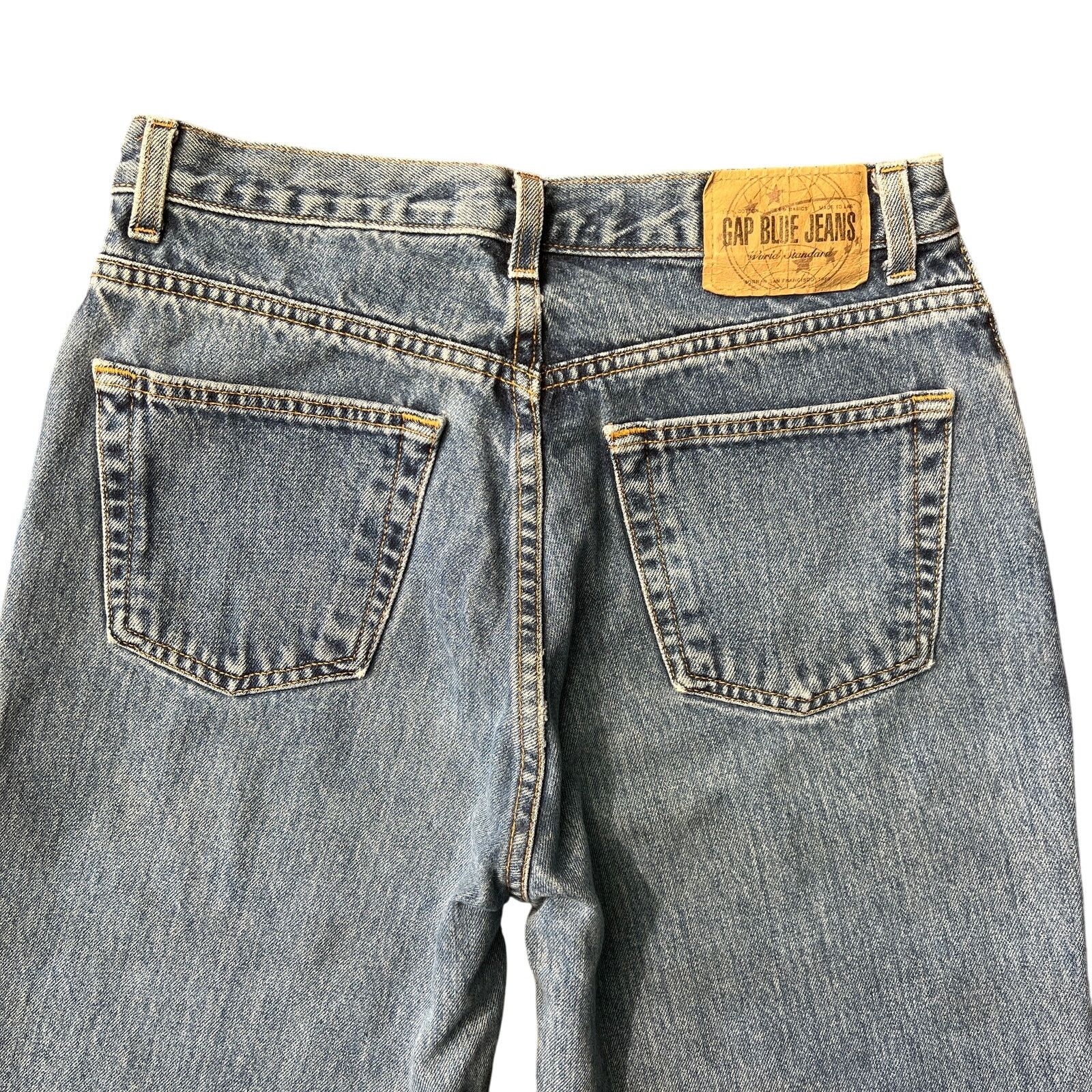 Gap GAP Vintage Classic Fit High Rise Straight Jeans 10L Blue Size 32" / US 10 / IT 46 - 3 Thumbnail